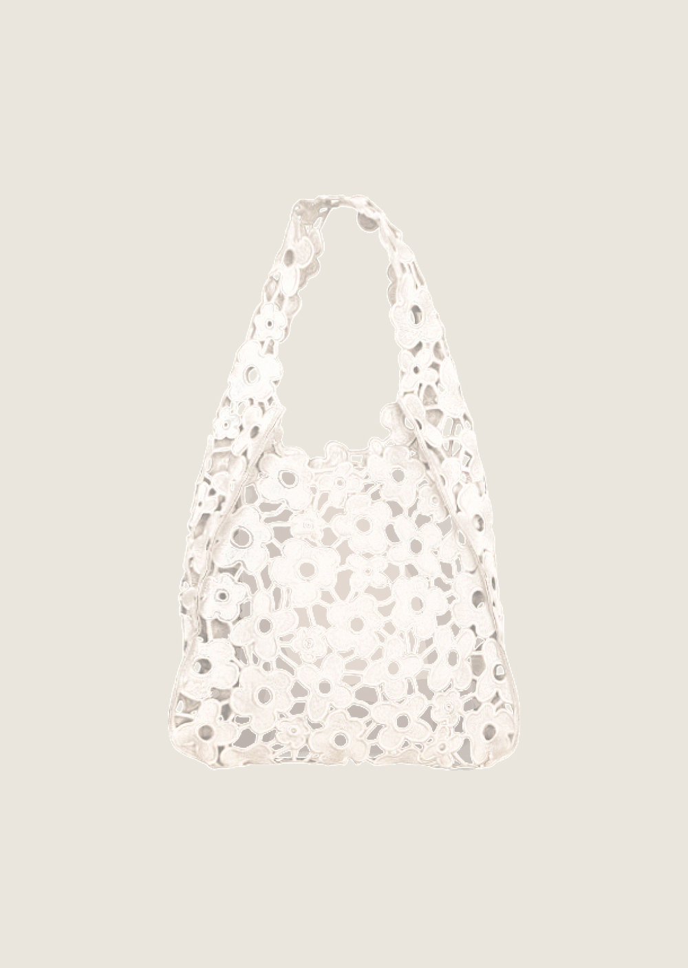 刺繡花花大容量肩背包