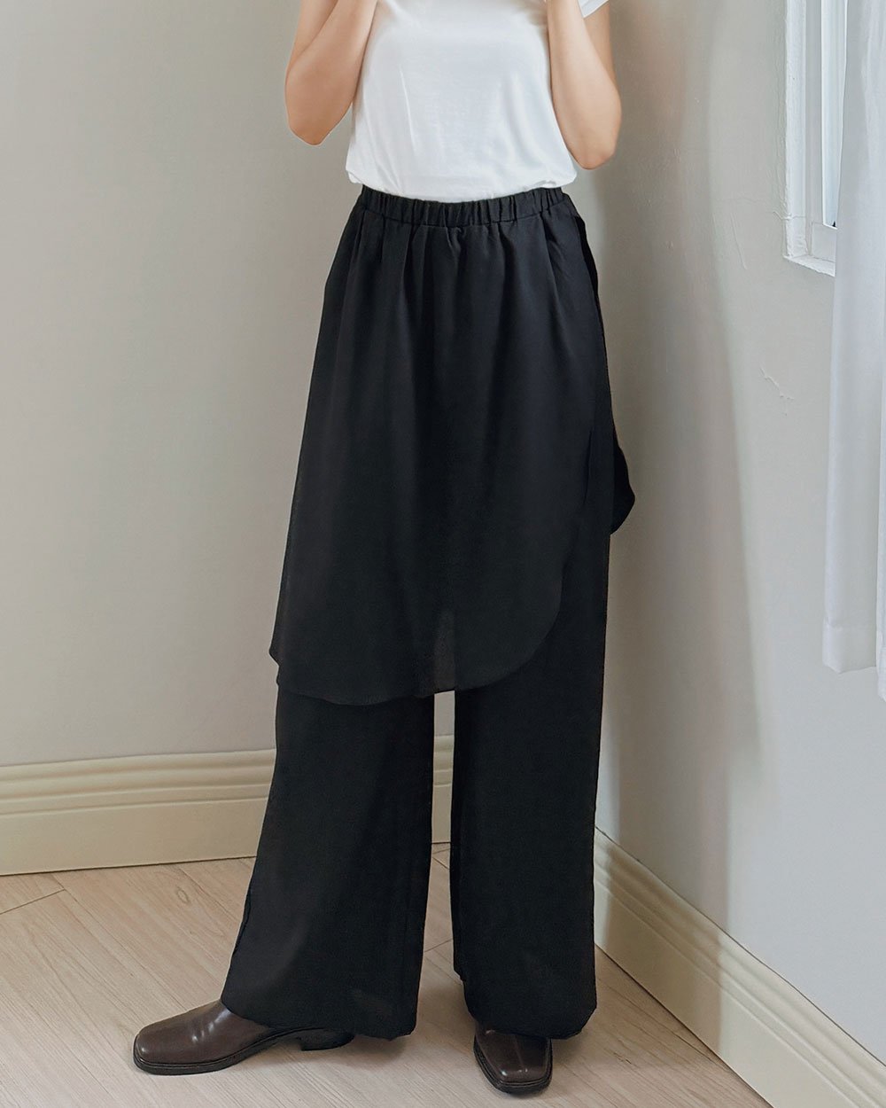 不規則剪裁裙褲