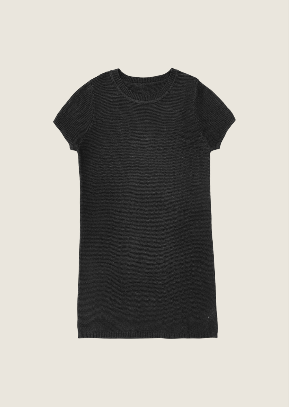 法式亞麻天絲短洋裝