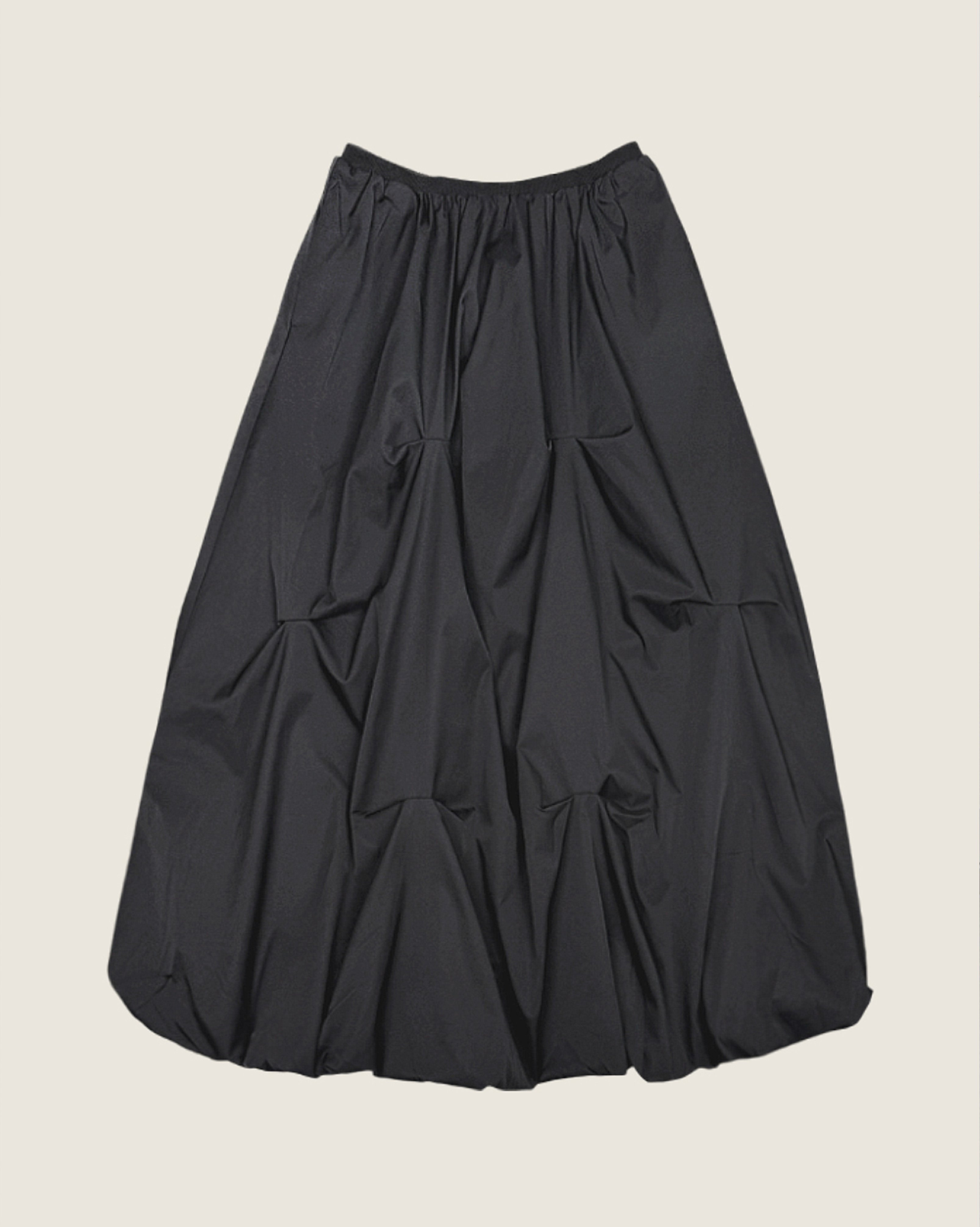 witharch時髦抓褶花苞裙