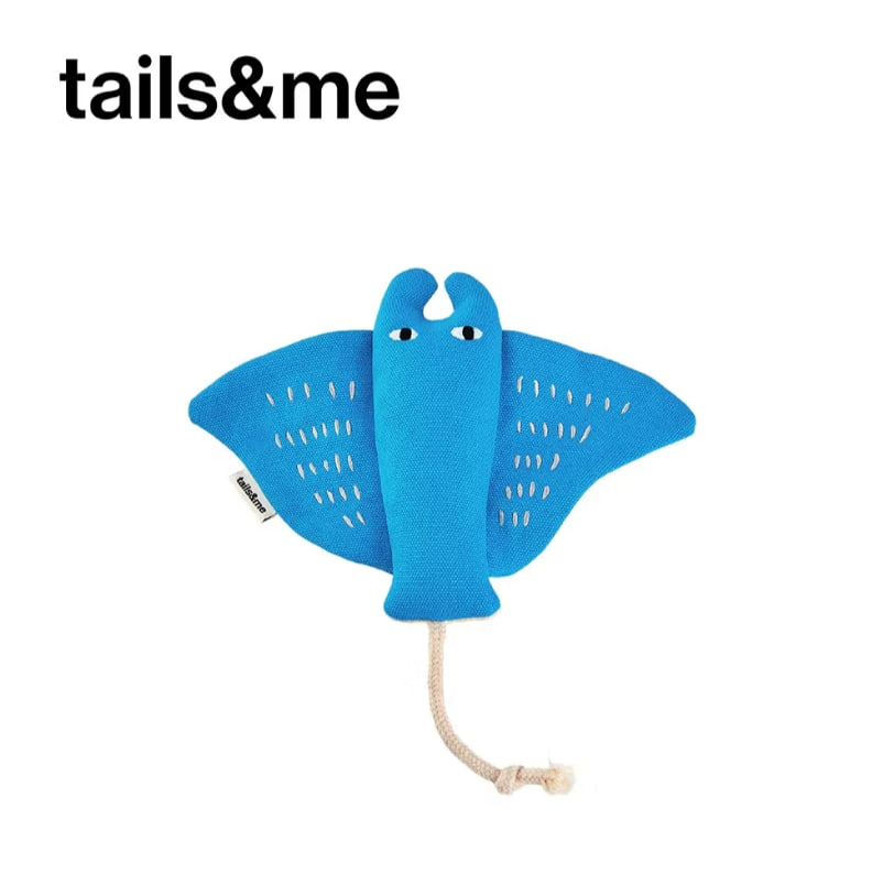 tails&me 尾巴與我 尾巴毛夥伴 寵物貓草玩具—魟魚