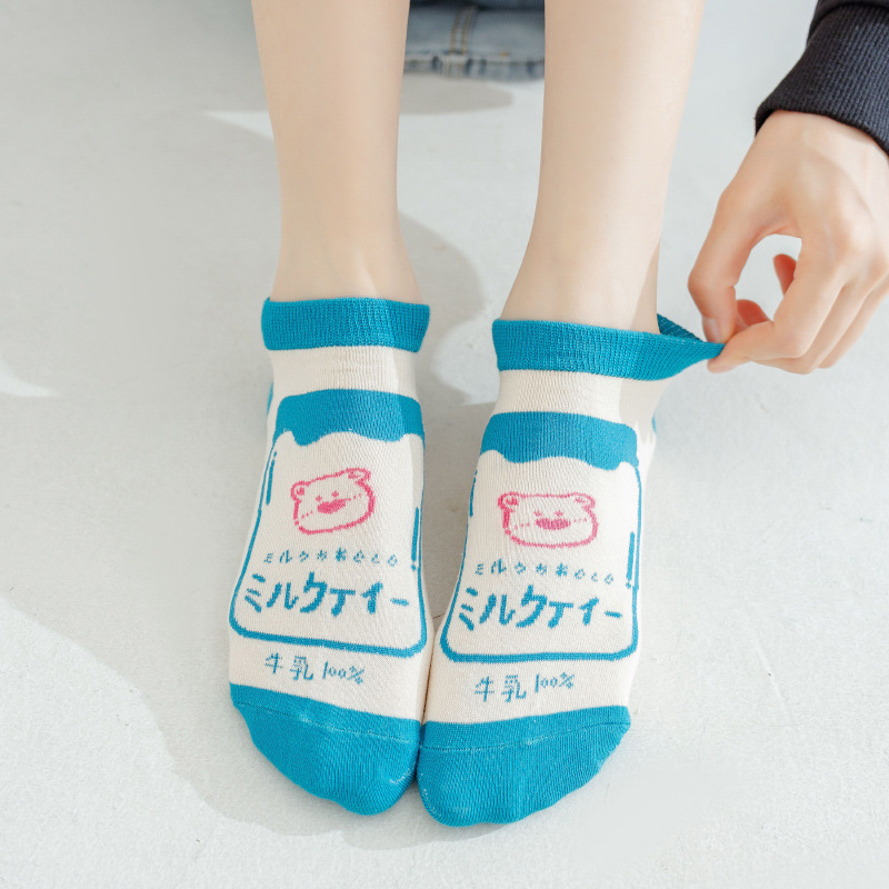 春夏季薄款短襪 淺口可愛日系卡通船襪  88