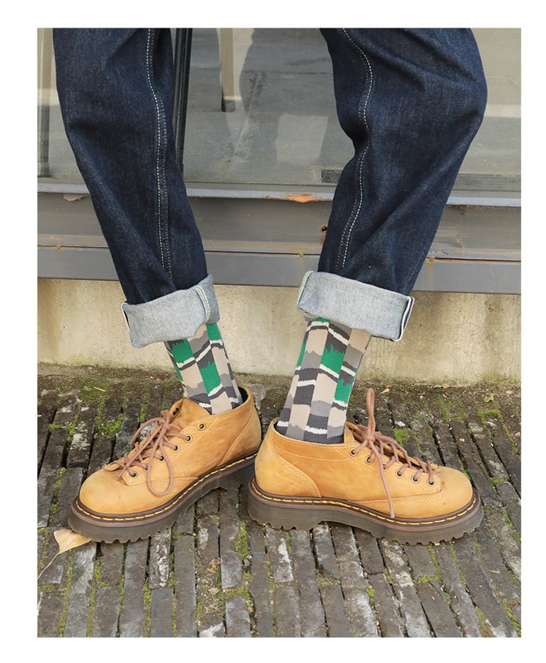 設計感中性潮流 男襪韓版中筒襪  73