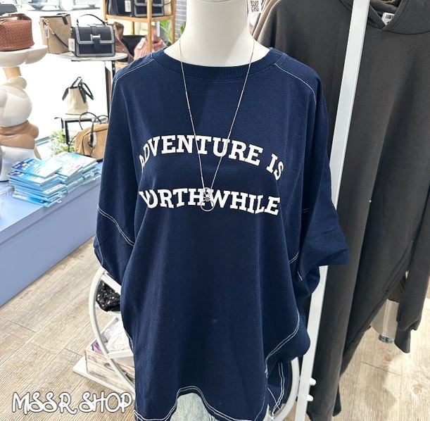 簡約線條感寬版T 712