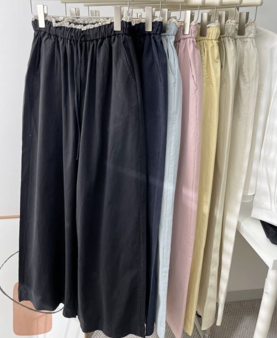 韓系花苞腰闊腿褲 301