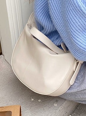 馬鞍包 單肩 斜跨女包 質感學生 休閒軟挎包 517