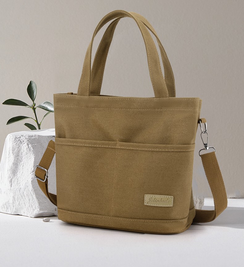 帆布大容量斜挎包 單肩手拎包 504