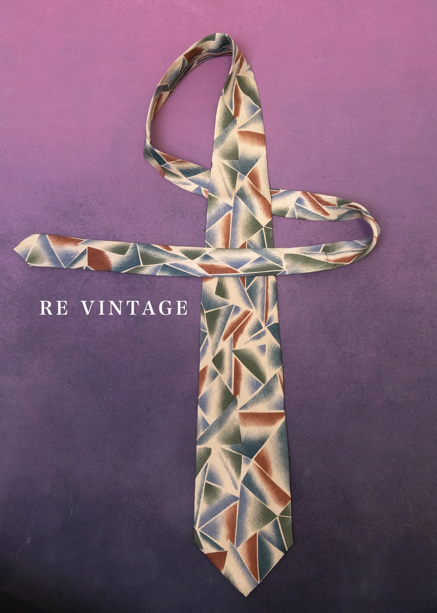 現代藝術視覺碎光拼景領帶