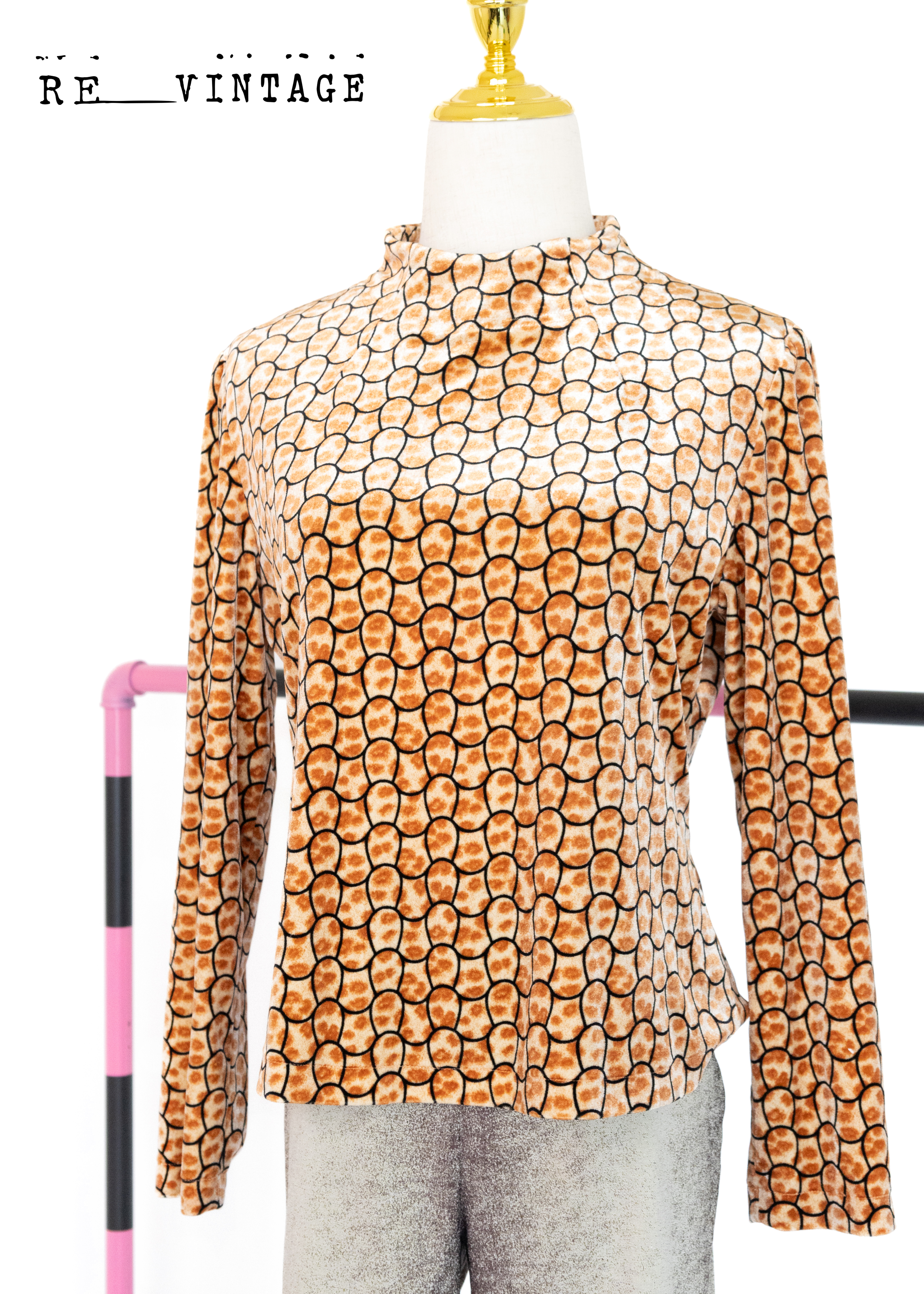 小長頸鹿絨布彈性上衣