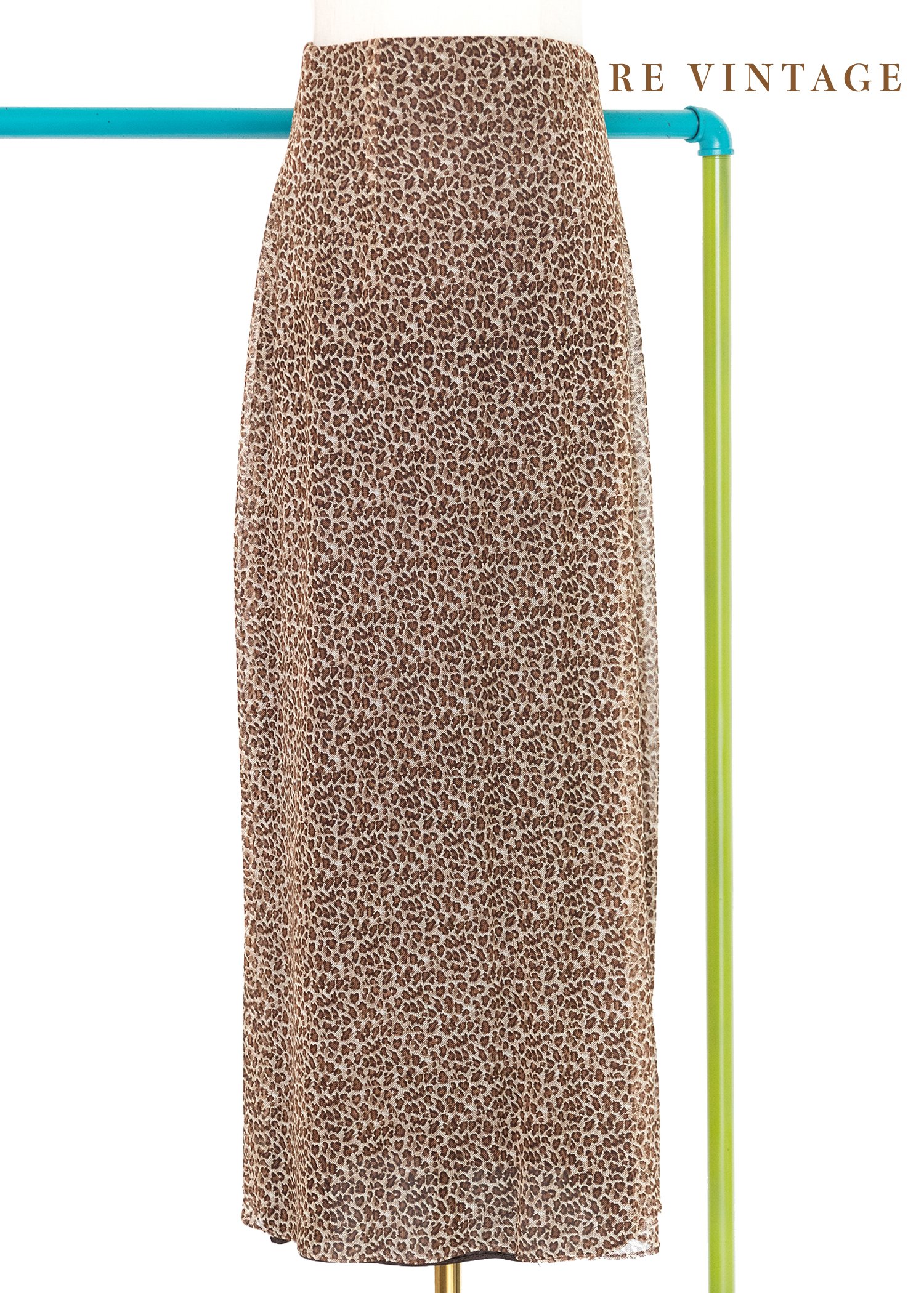 Roar 小豹紋網紗長裙（25-28"）