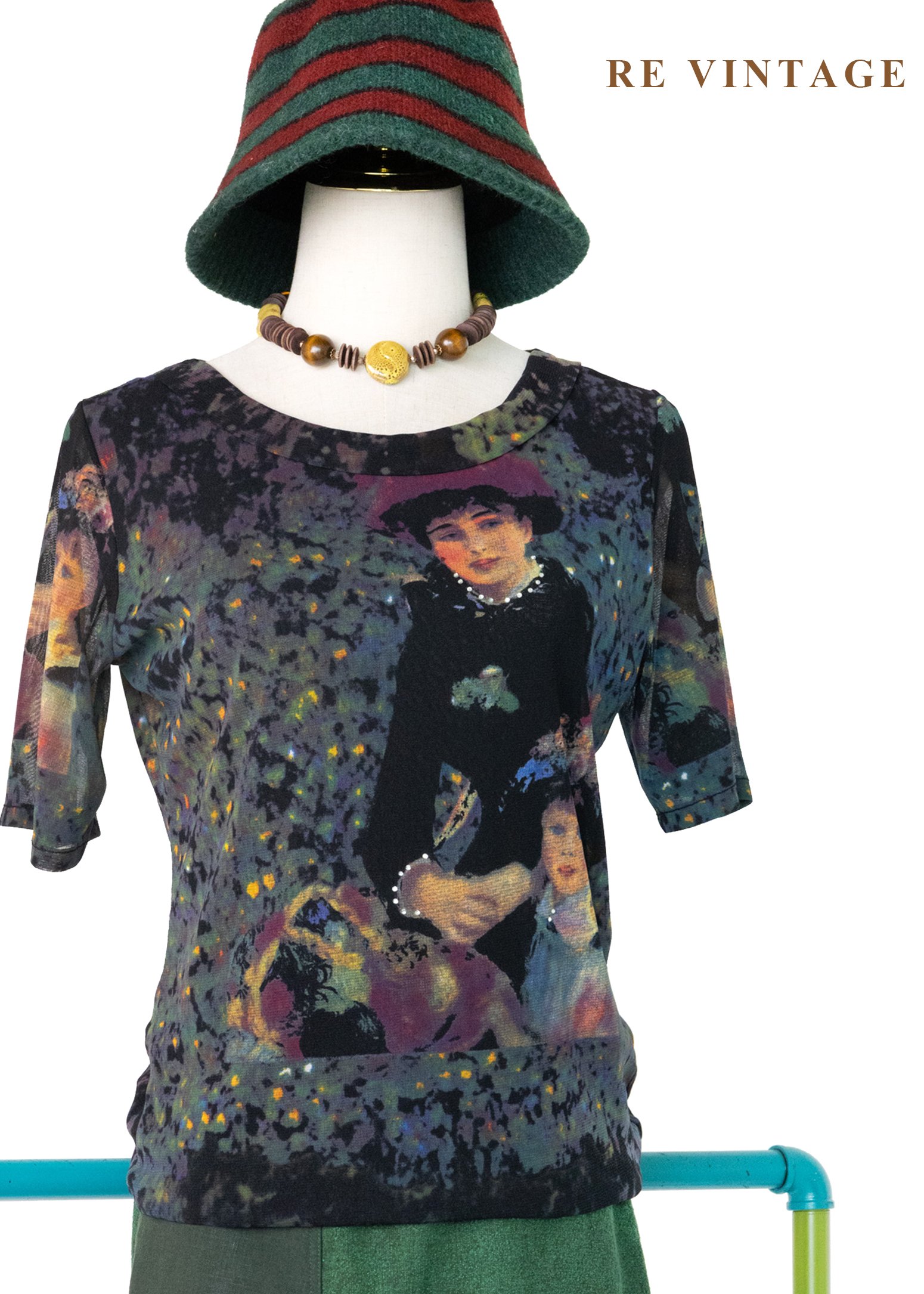 印象派朦朧筆觸仕女上衣