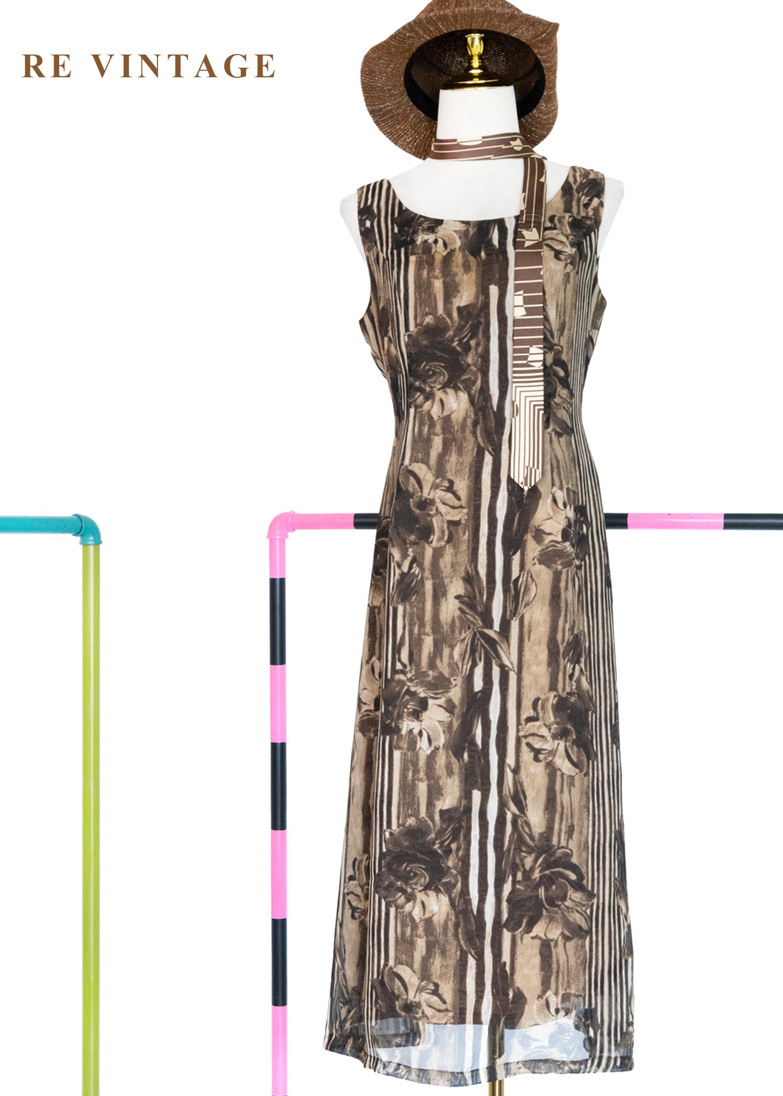 懷舊膠卷午後薔薇長洋裝