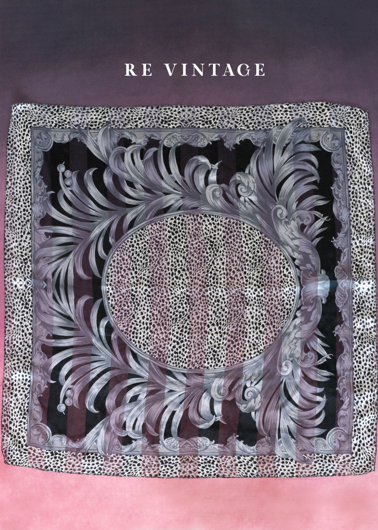 戲劇弧線夜行獸紋絲巾