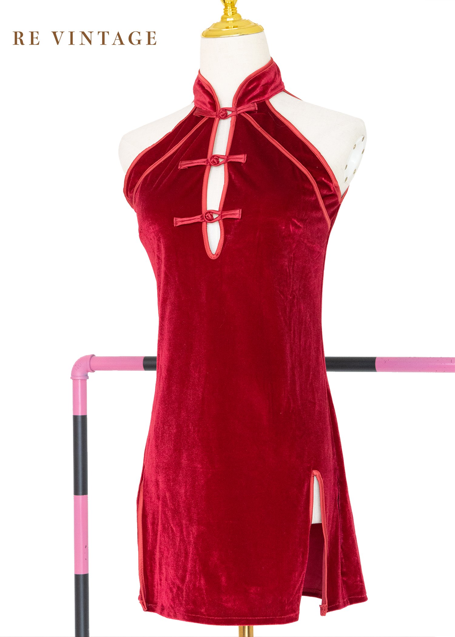 Love Potion 桃粉紅迷你辣旗袍