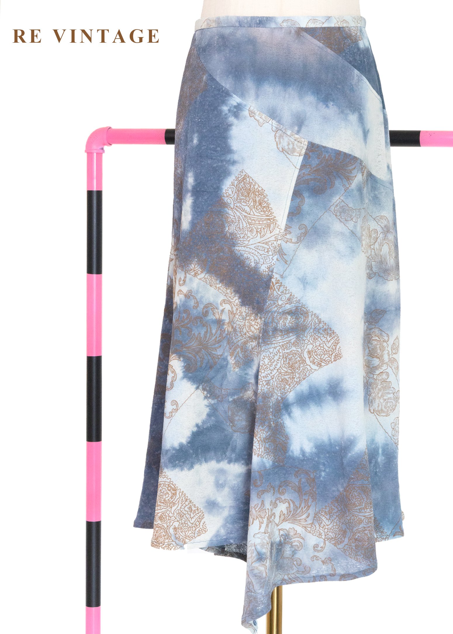 如雲煙流動的拼接美裙（29"）