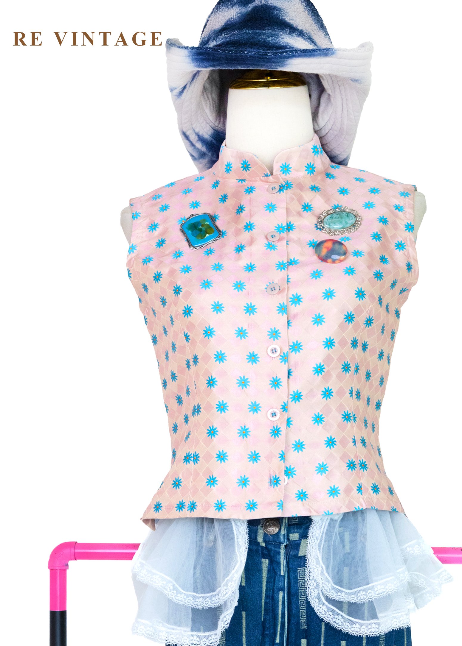 少女的秘密信箋 - 甜心粉雛菊背心