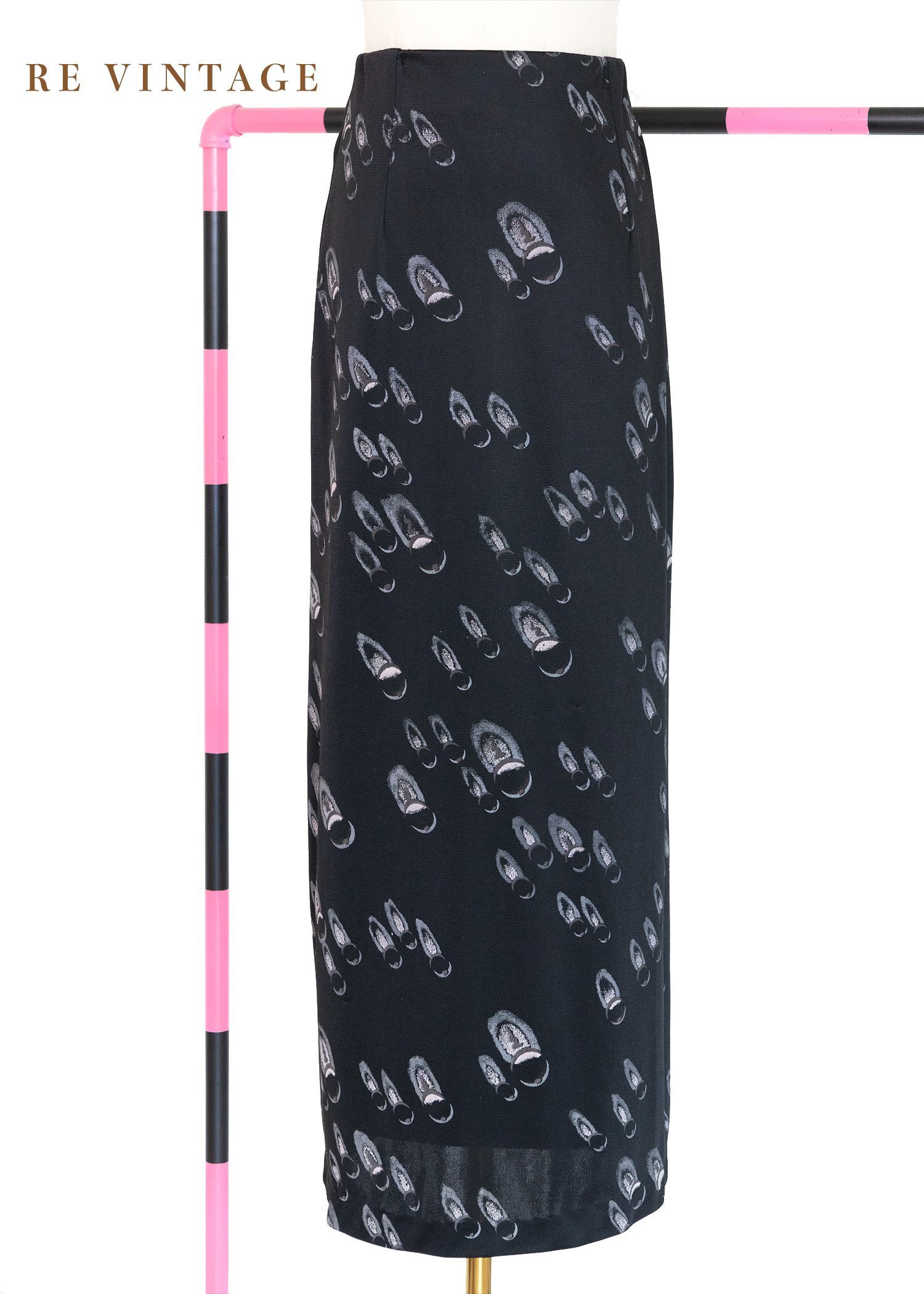 浪漫羽毛戒指黑色長裙（25-28"）