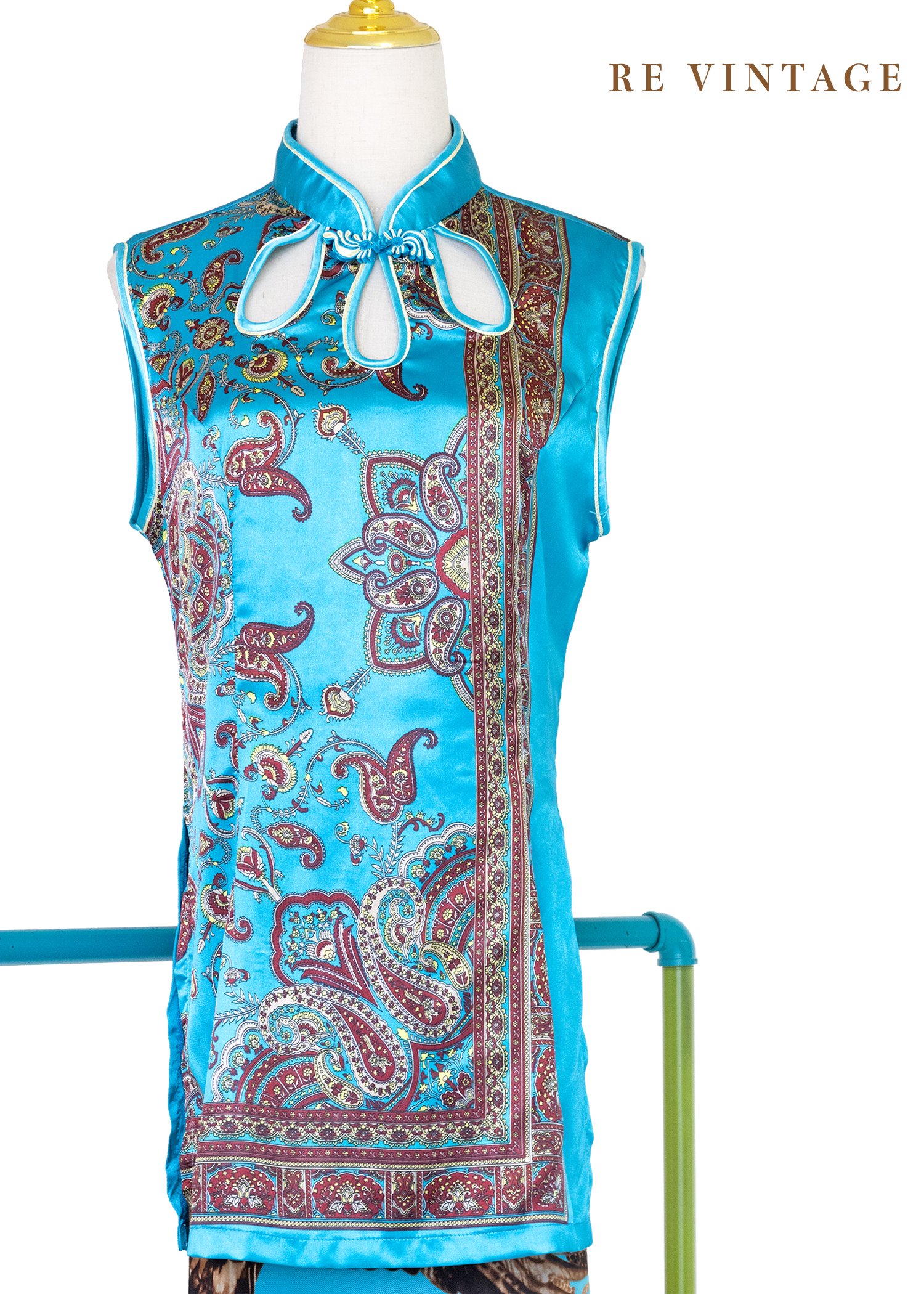 孔雀藍の夜東方名伶長版上衣