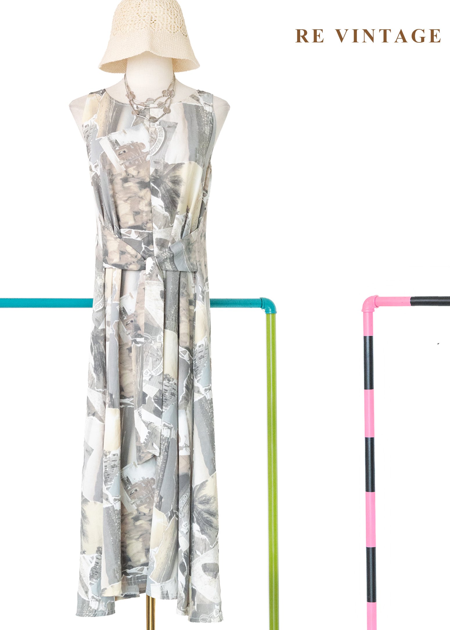 韓國製 - 加州海邊大道長洋裝