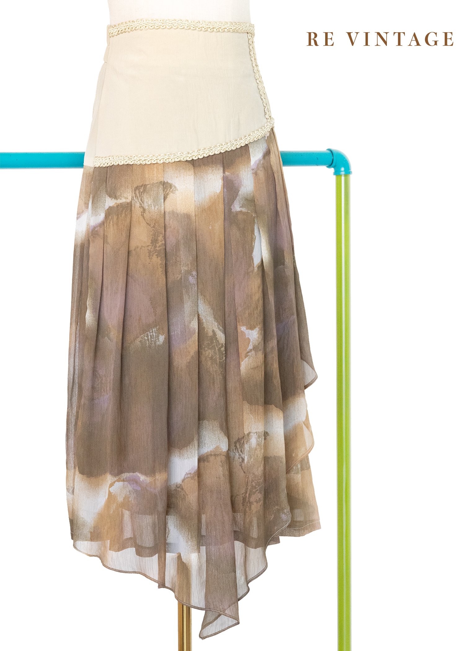 水墨暈染飄逸雪紡美裙（26"）