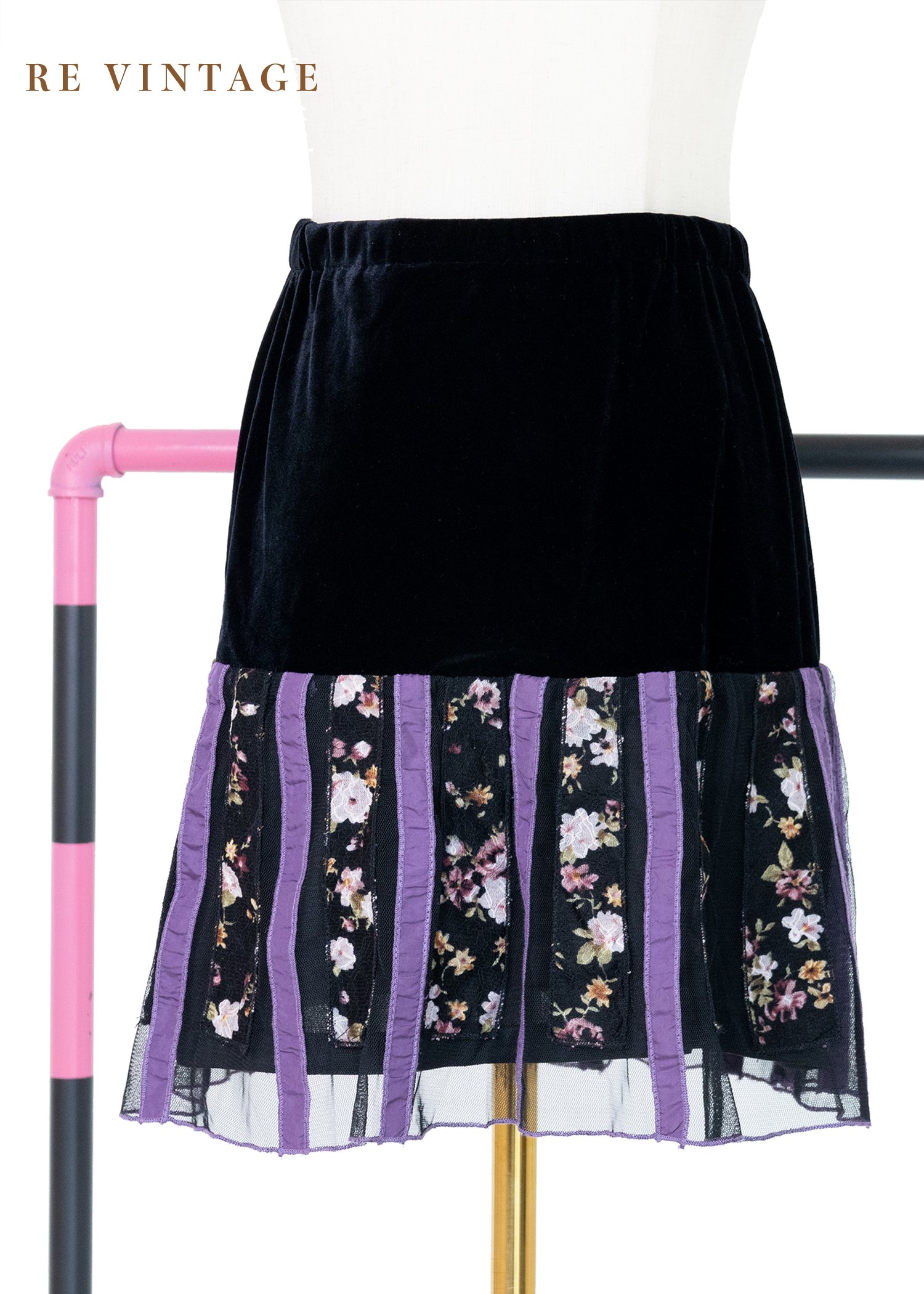 Acai 莓果花香絨布小短裙（24-28"）