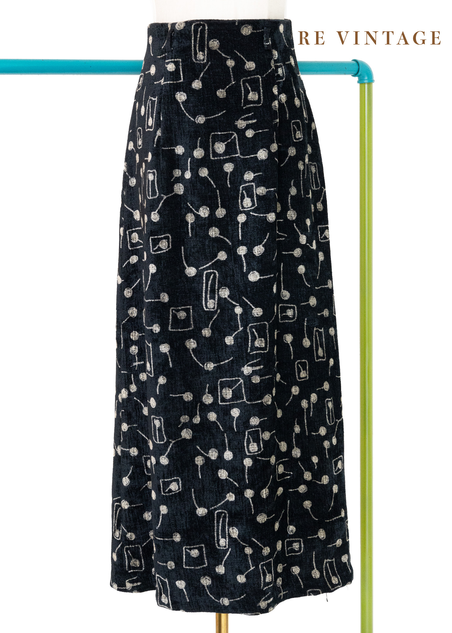 棒棒糖水中游毛巾布長裙（26")