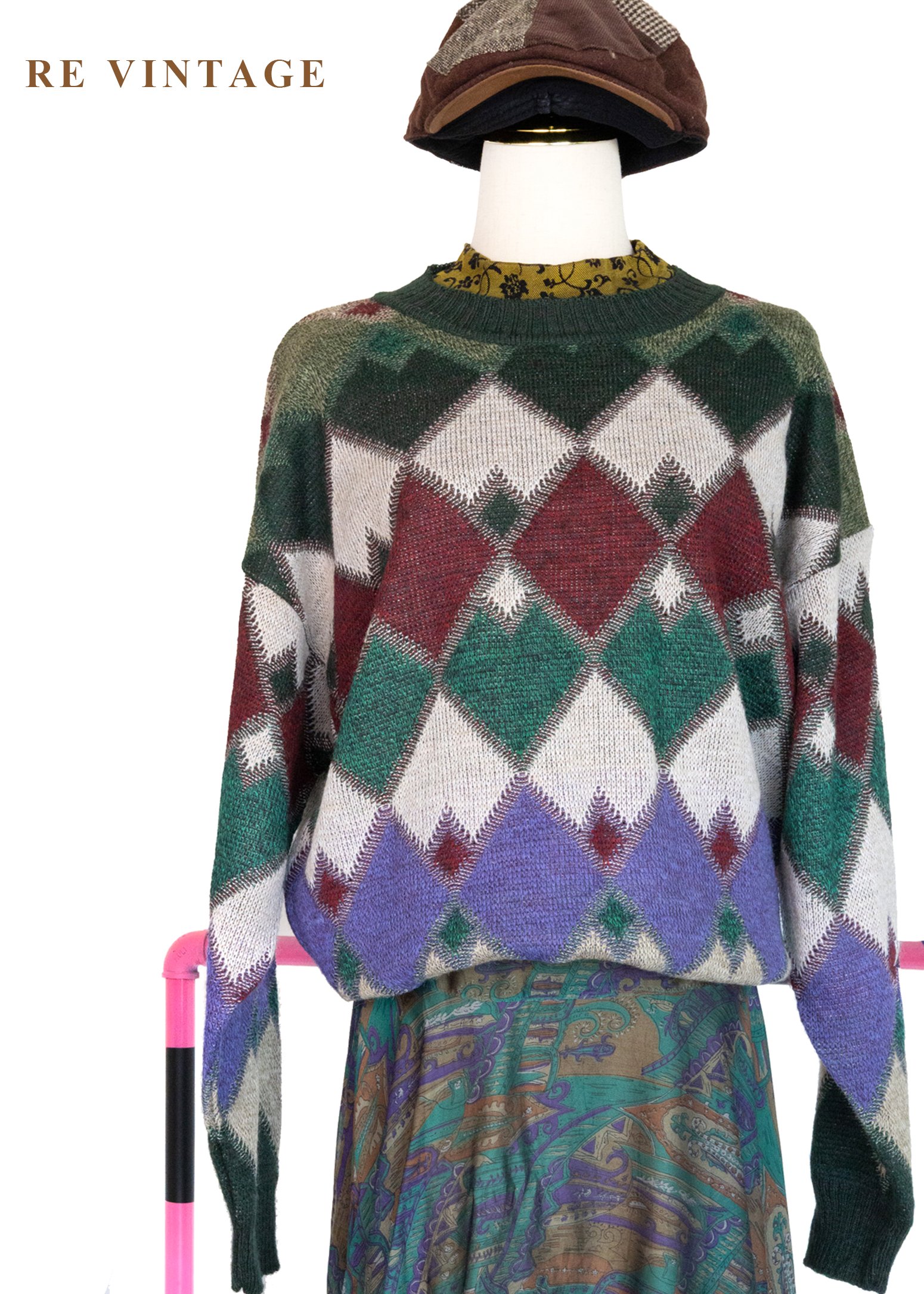 Autumn in argyle 文藝靈魂格紋毛衣