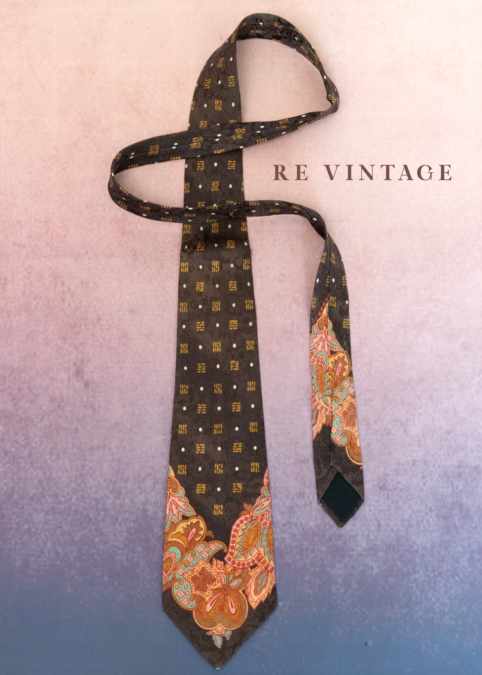 焦糖變形蟲方格點點領帶