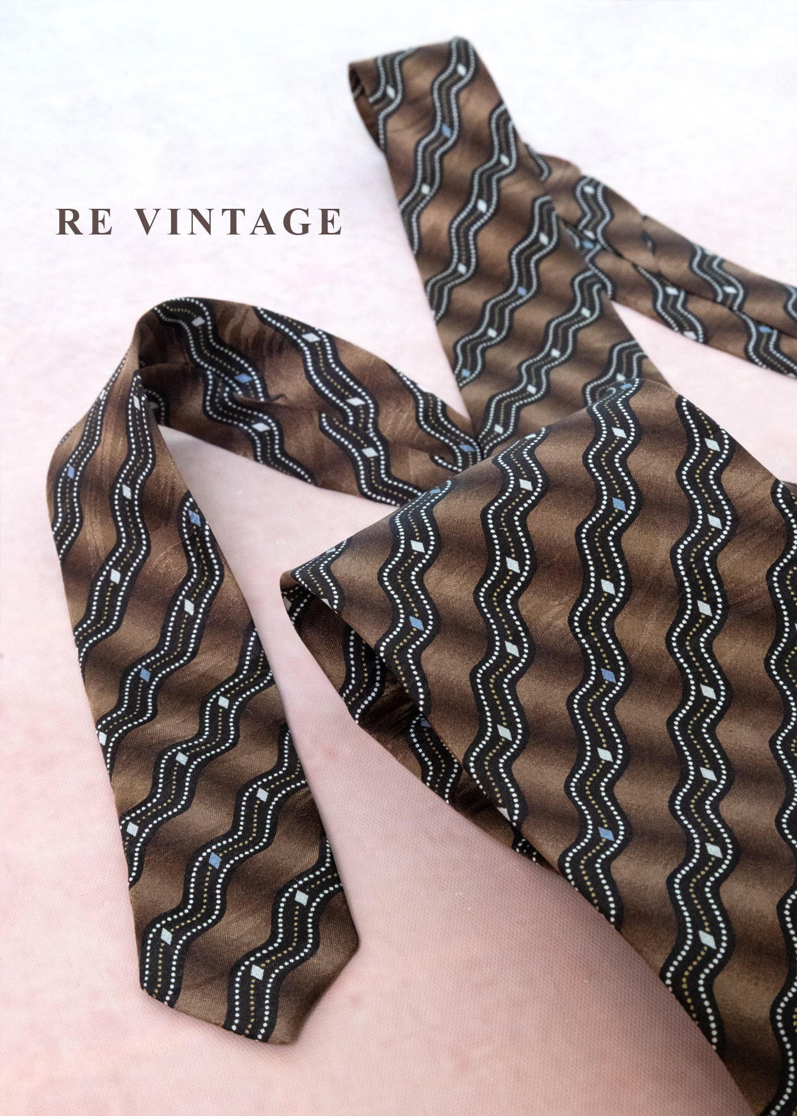 焦糖巧克力海浪領帶