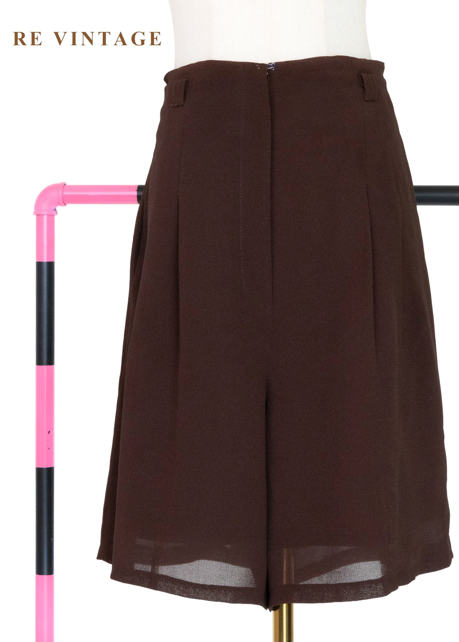 質感單品 沉睡的黑森林雪紡高腰短褲（29"）