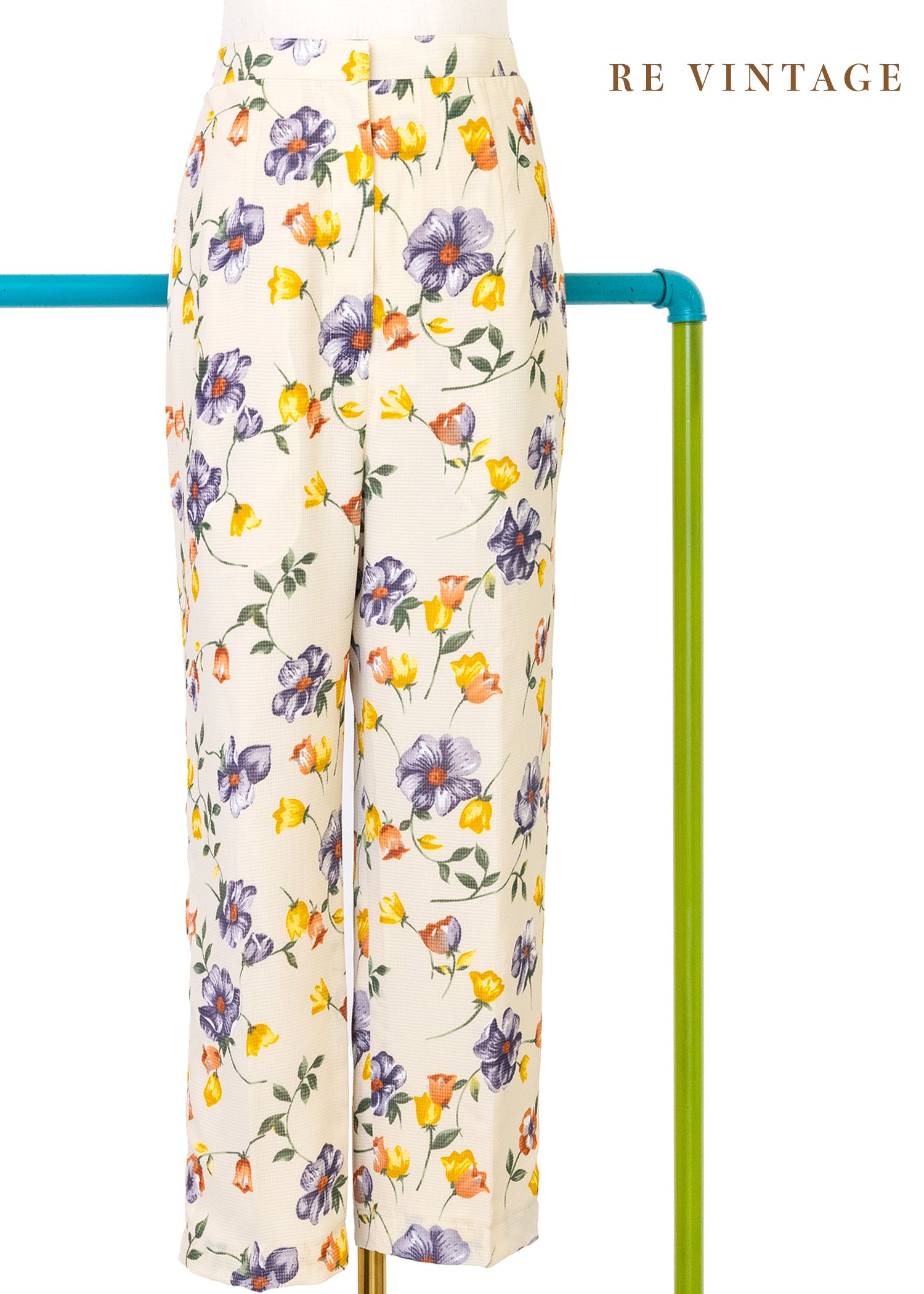 花香午後高腰直筒九分褲（26-28"）