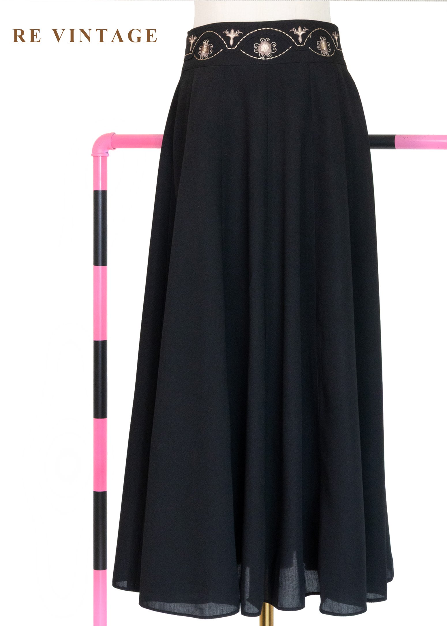 古典金光小夜曲高腰圓裙（25"）