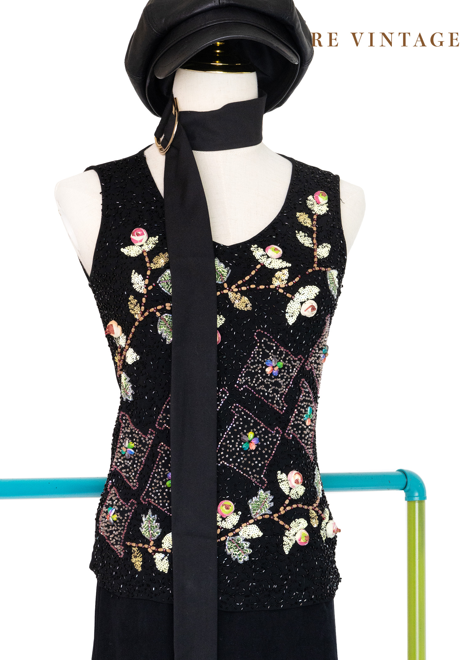 Heavy Beading 浮誇花花背心