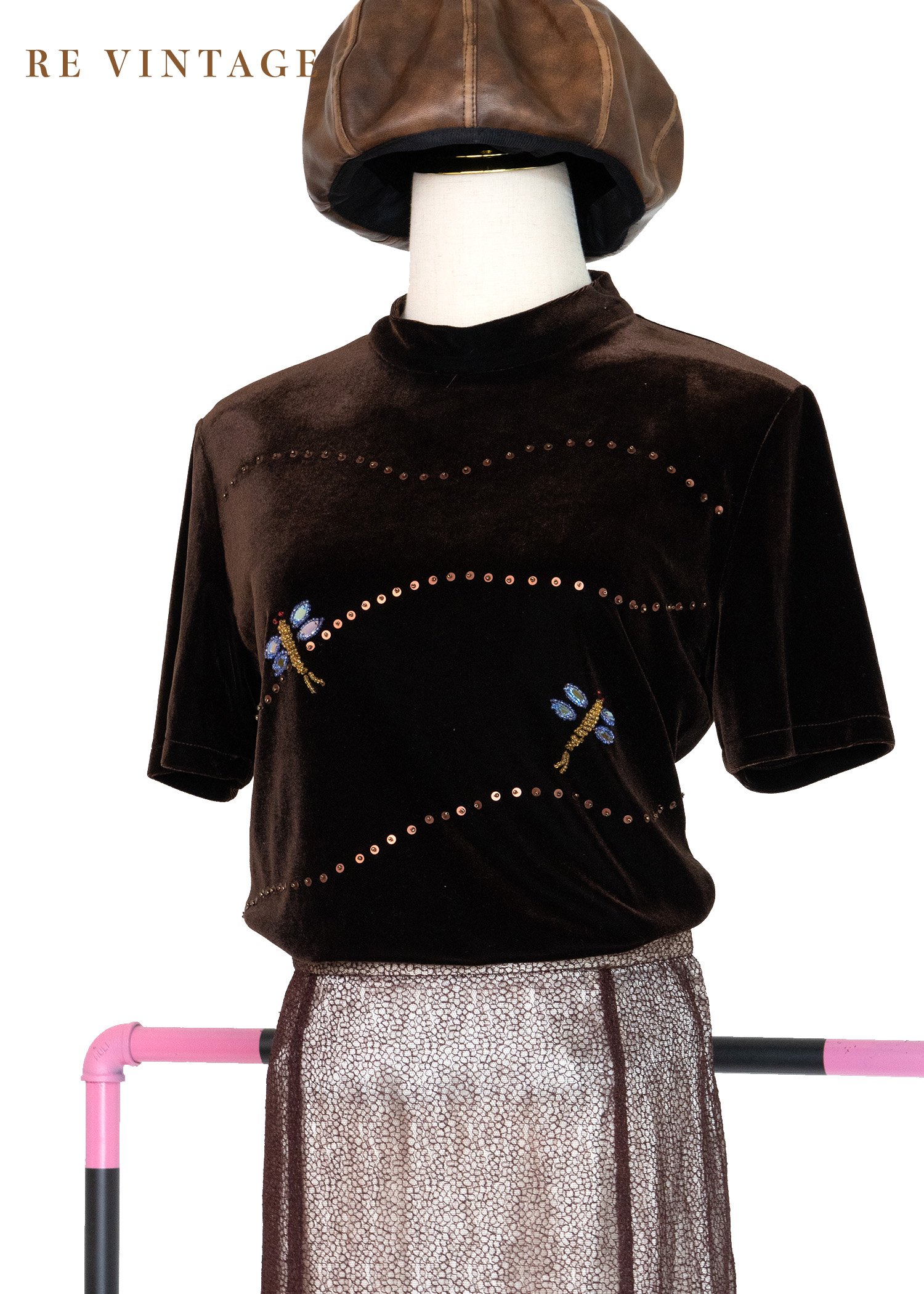 小蜻蜓住在巧克力農場絨布上衣