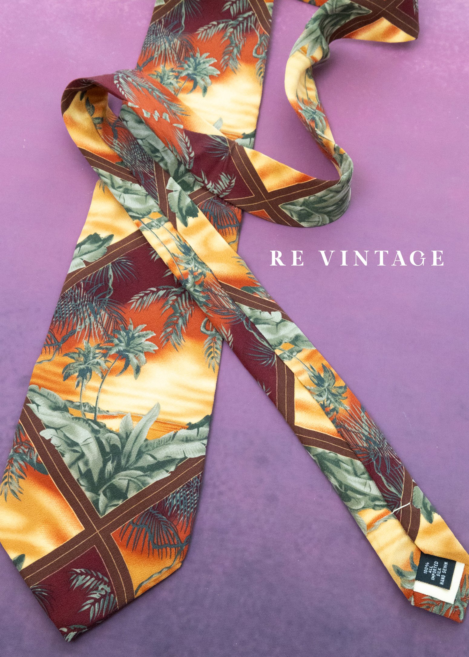 南洋落日的浪漫午後領帶