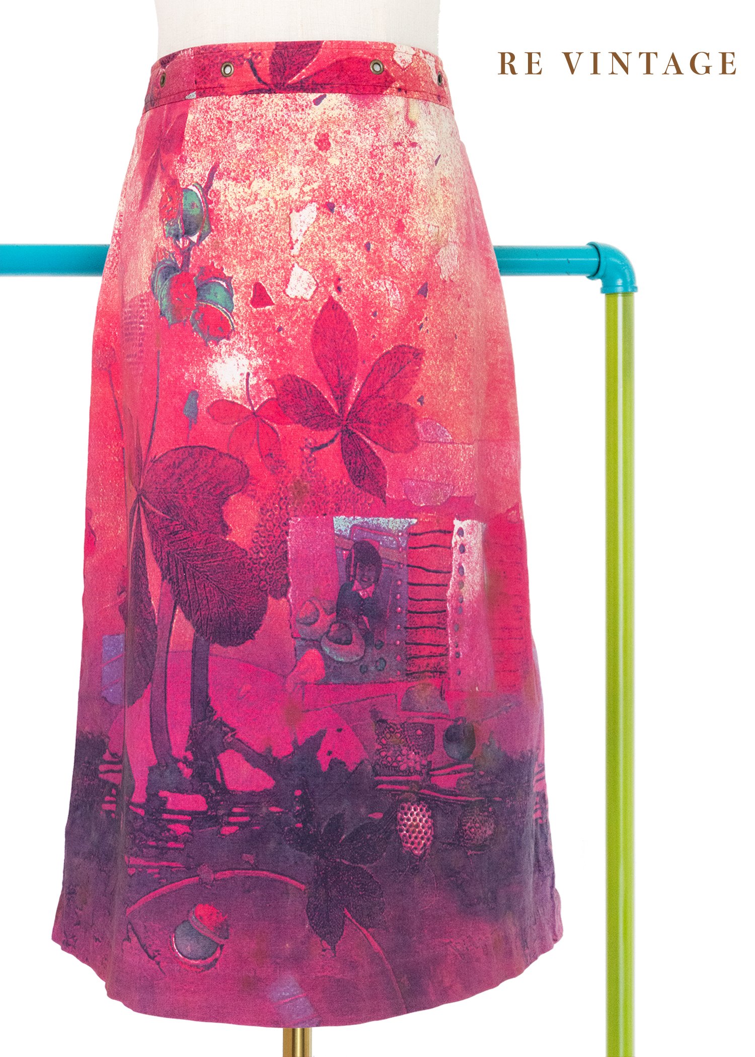 窗邊小妹淘粉紅亮眼中長裙（28"）