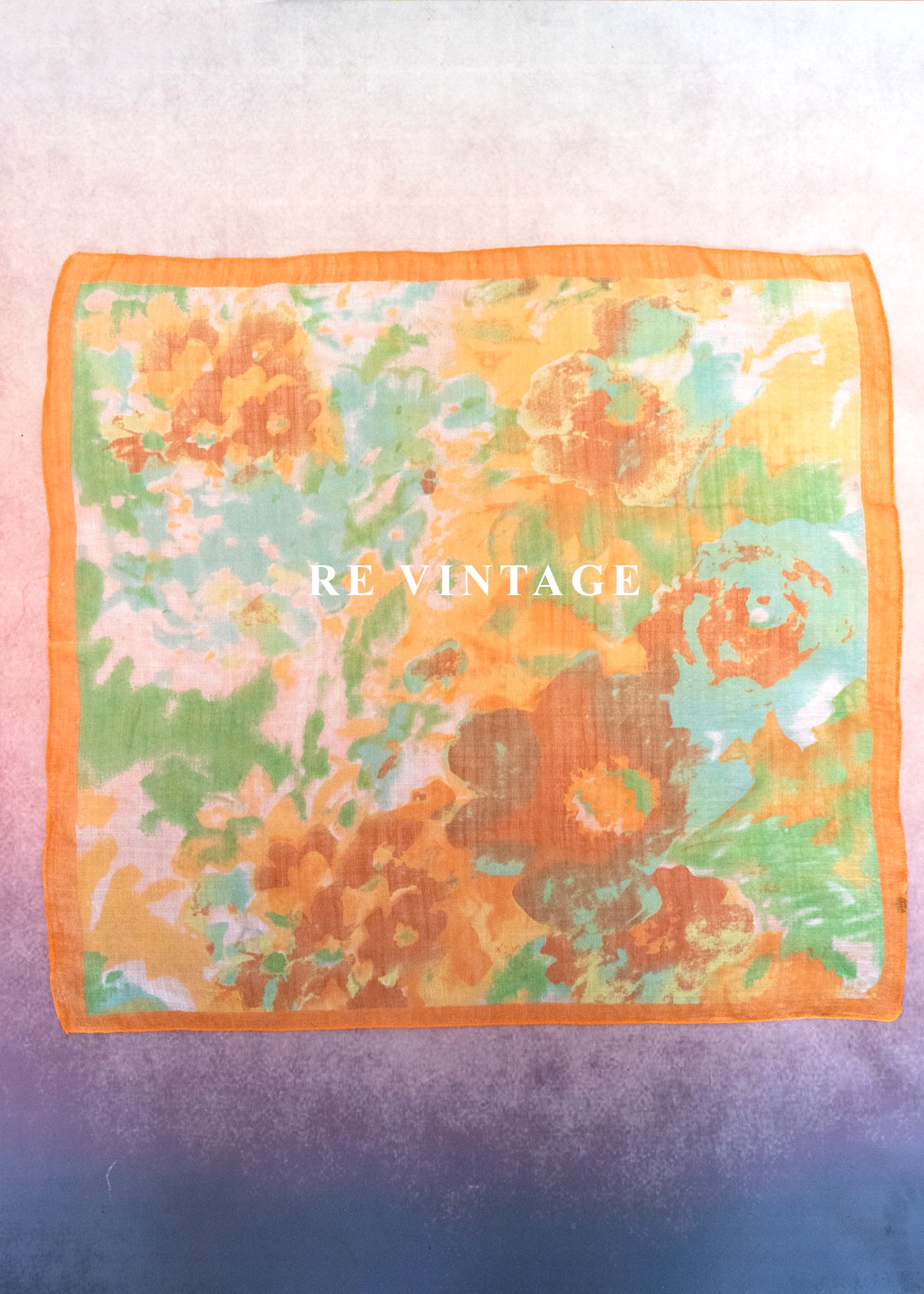 午後叢林暈色絲巾