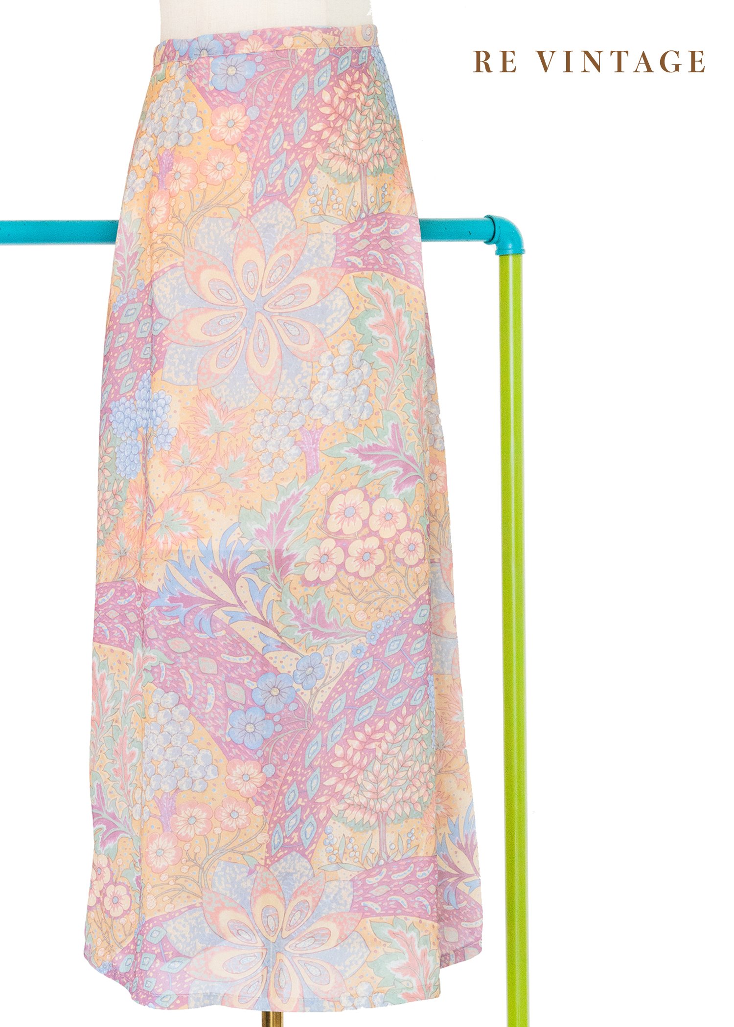 百花齊放粉紅花裙（26-27"）