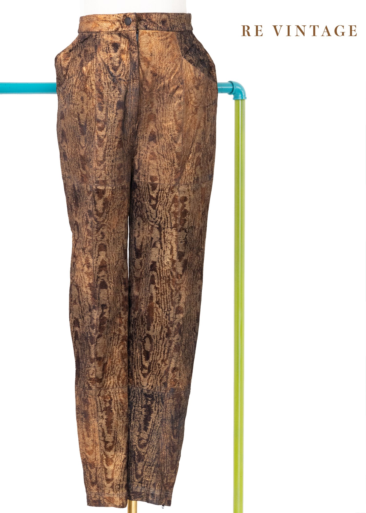 金光樹皮高腰美臀小腳褲（24"）