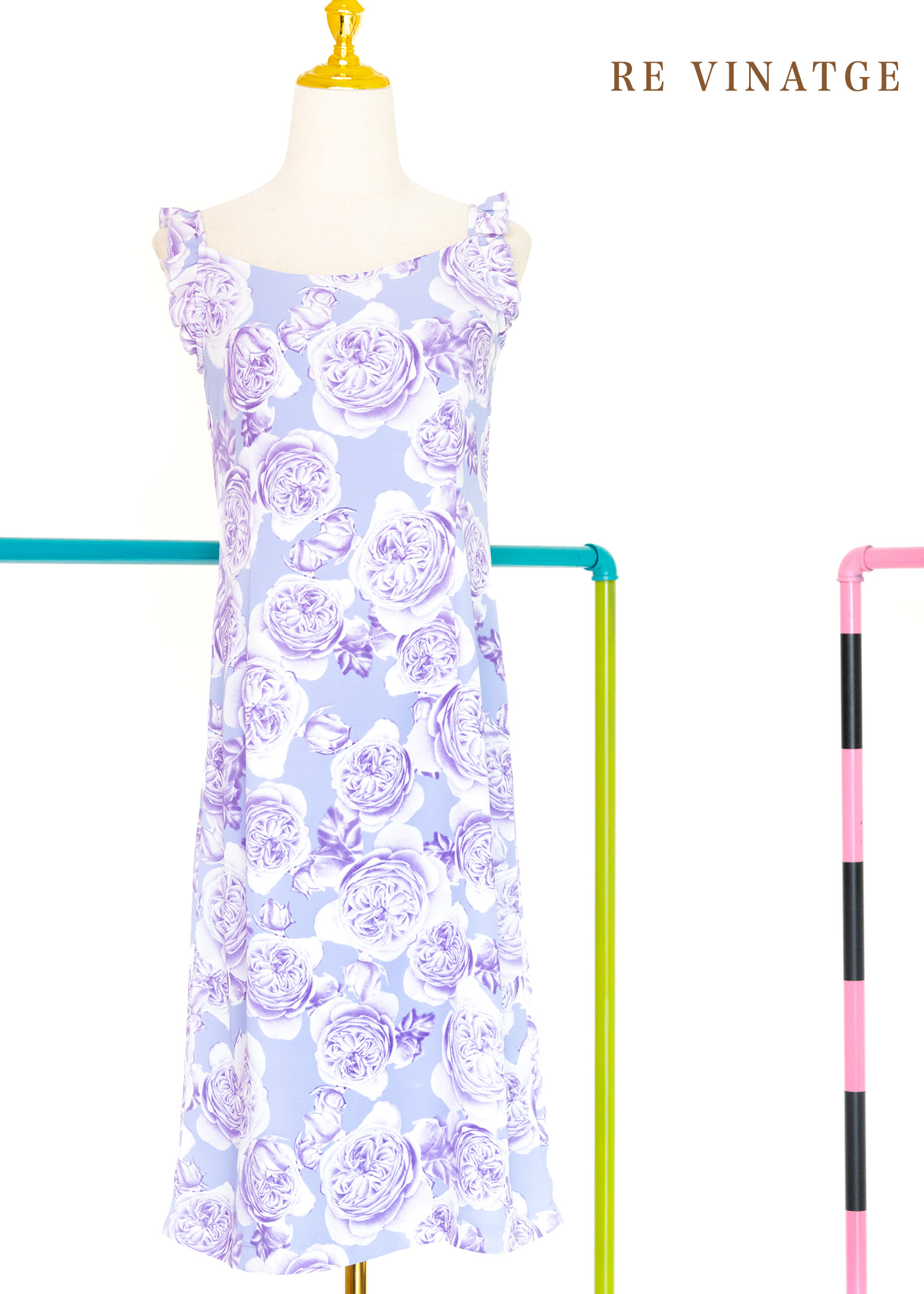 紫色玫瑰唯美浪漫洋裝