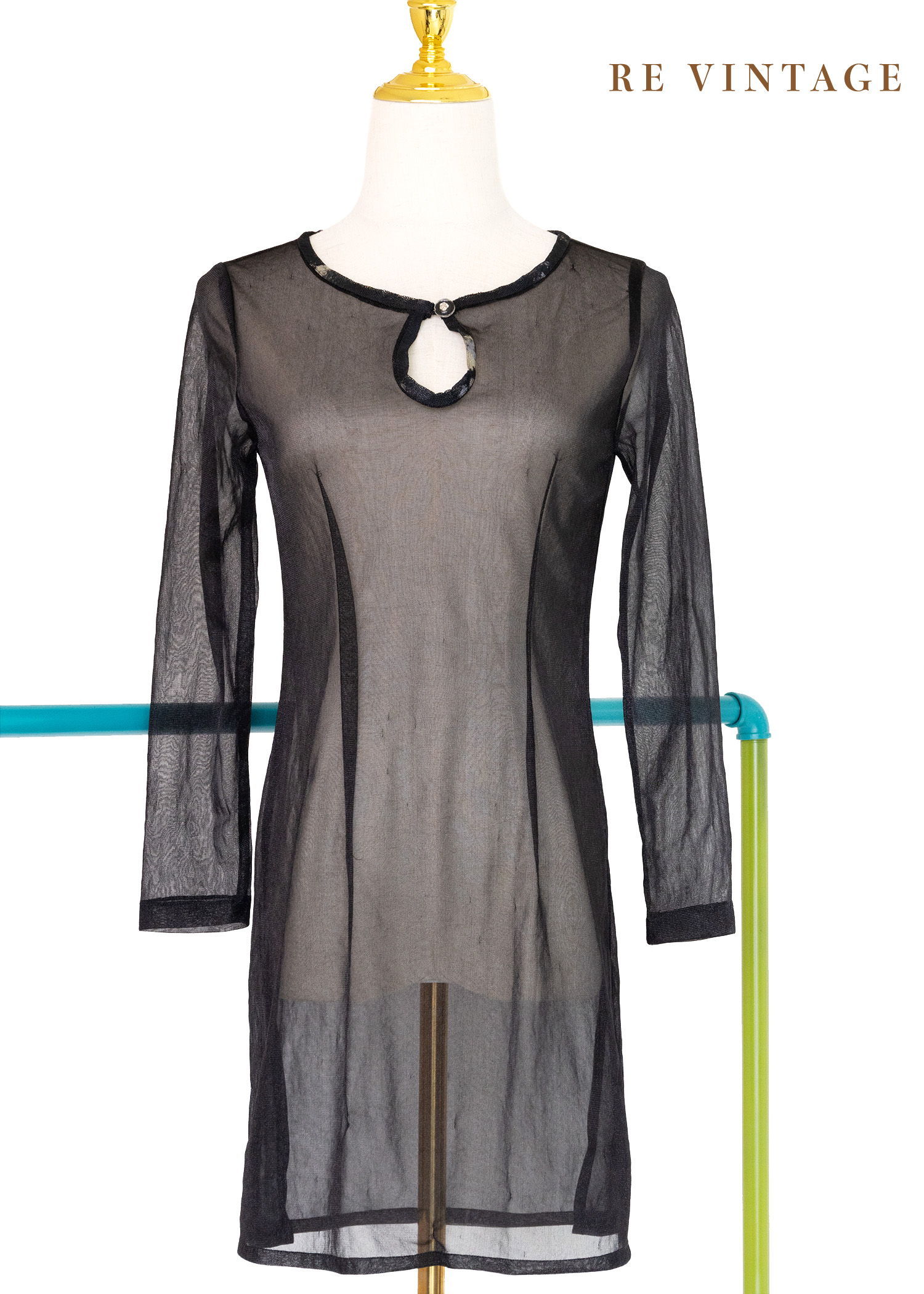 辣辣の黑紗透膚洋裝