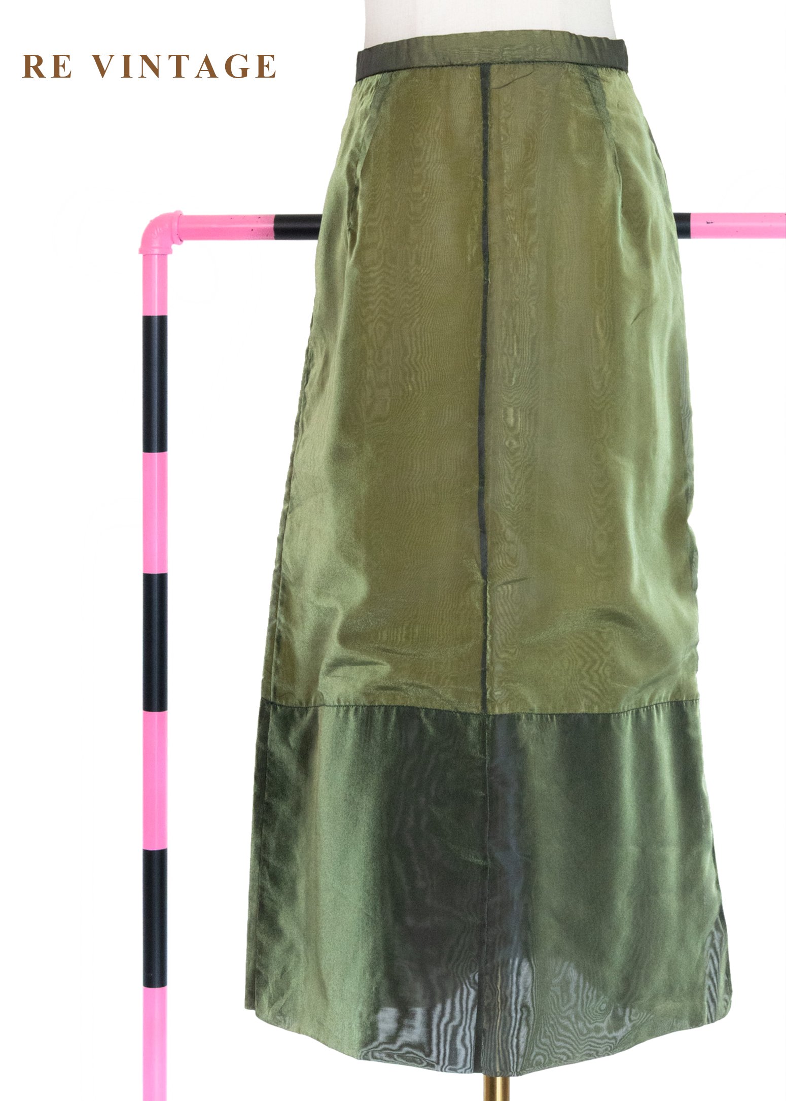 雙綠色怪美女少長裙（28"）