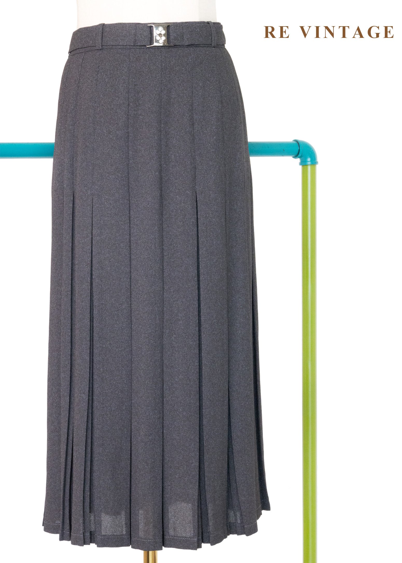 氣質單品 - 深灰色漂亮百褶中長裙（27-28"）