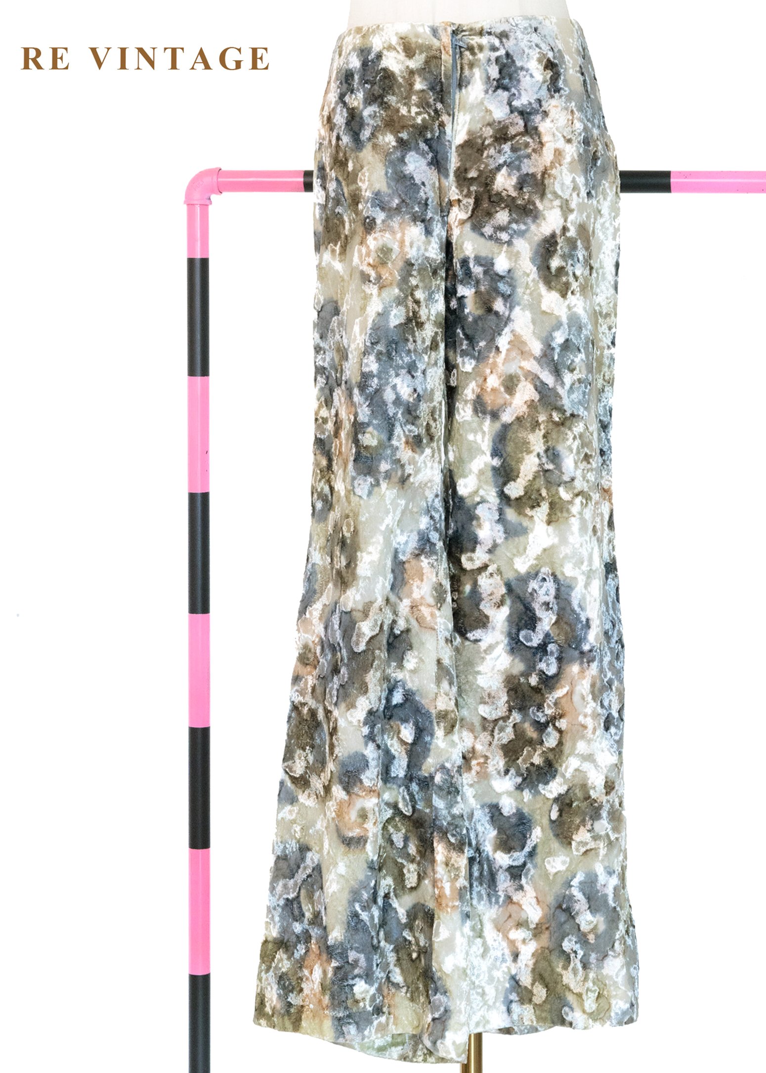 套裝褲子 - 礦石橫切面燒絨絨布美褲（27"）