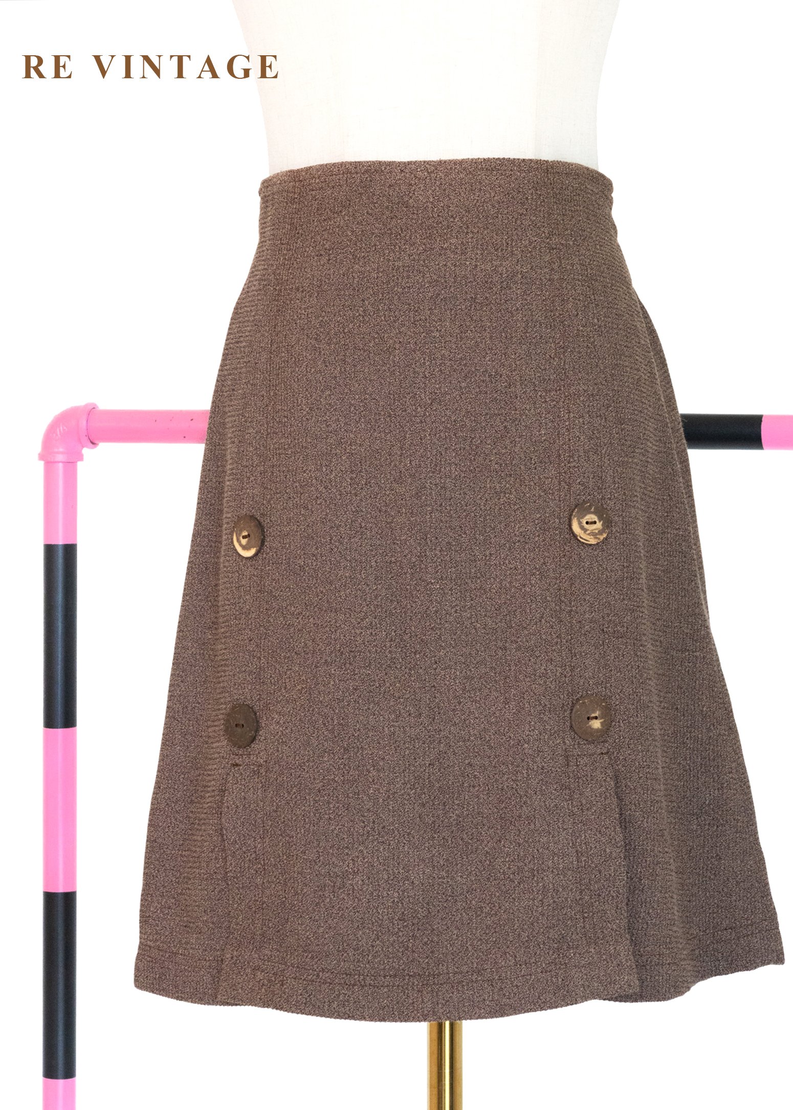 質感單品 - 午後的焦糖拿鐵短裙（26-29"）