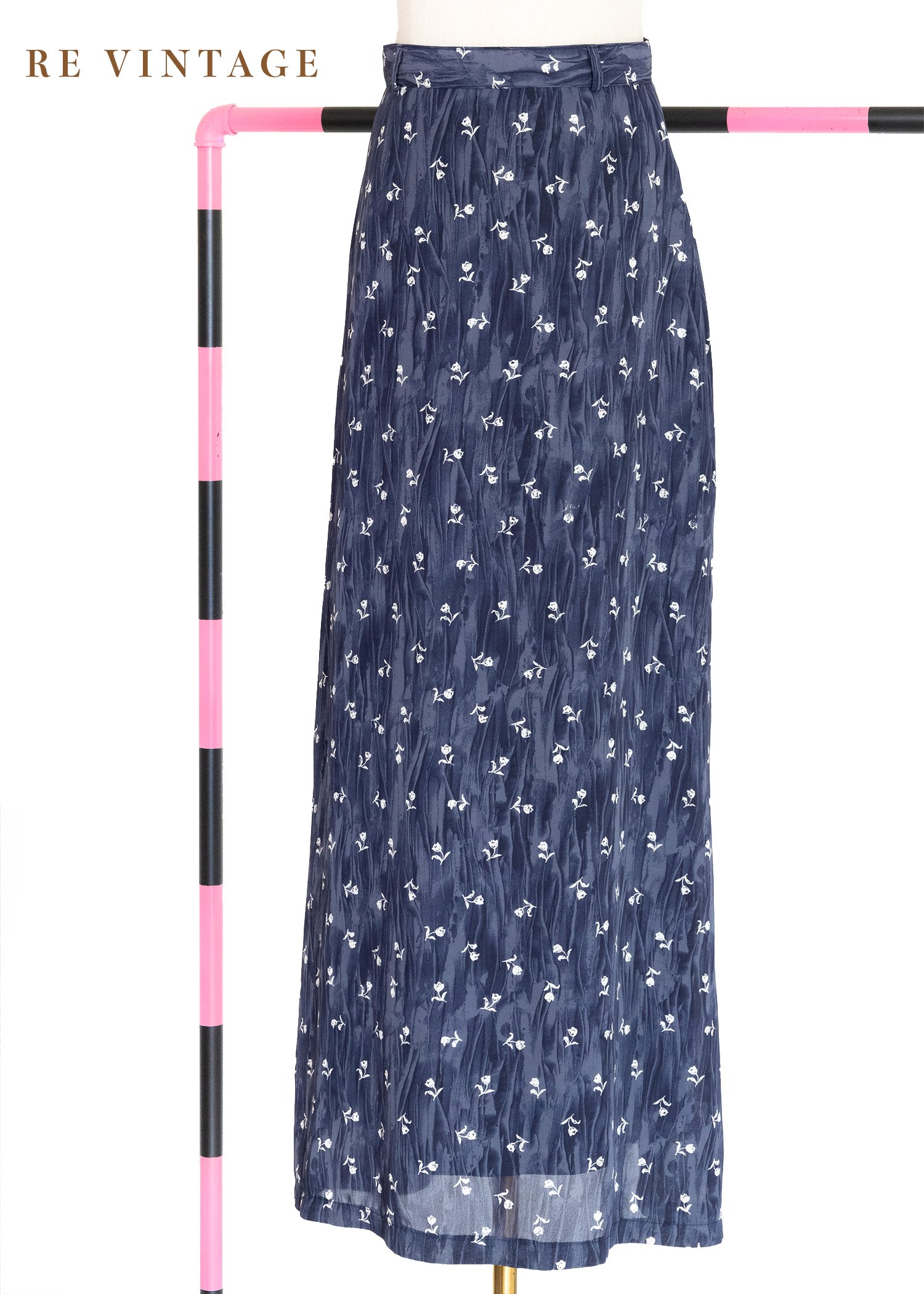 隨波逐流的小白花長裙（25"）