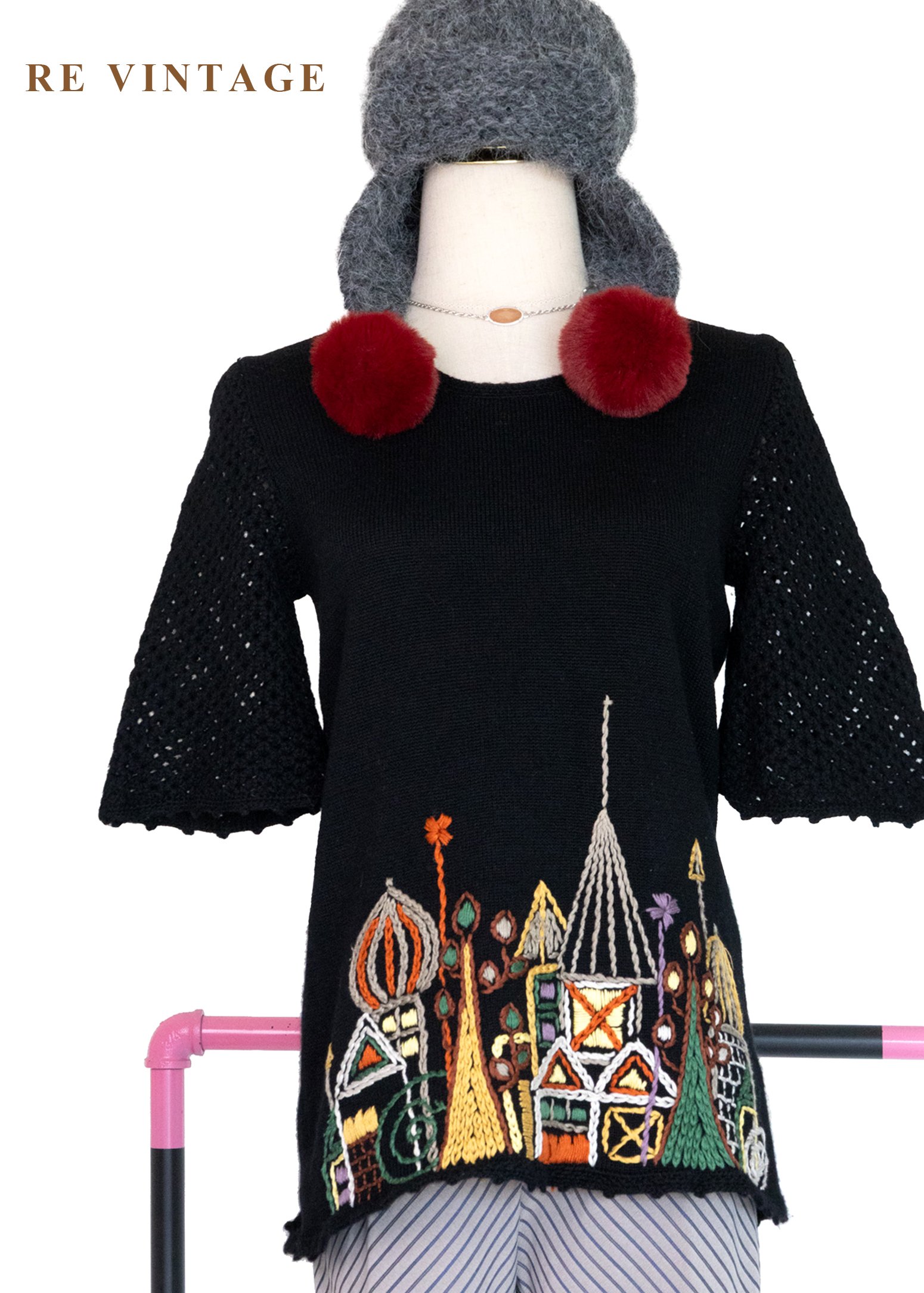 活力童話城堡針織上衣