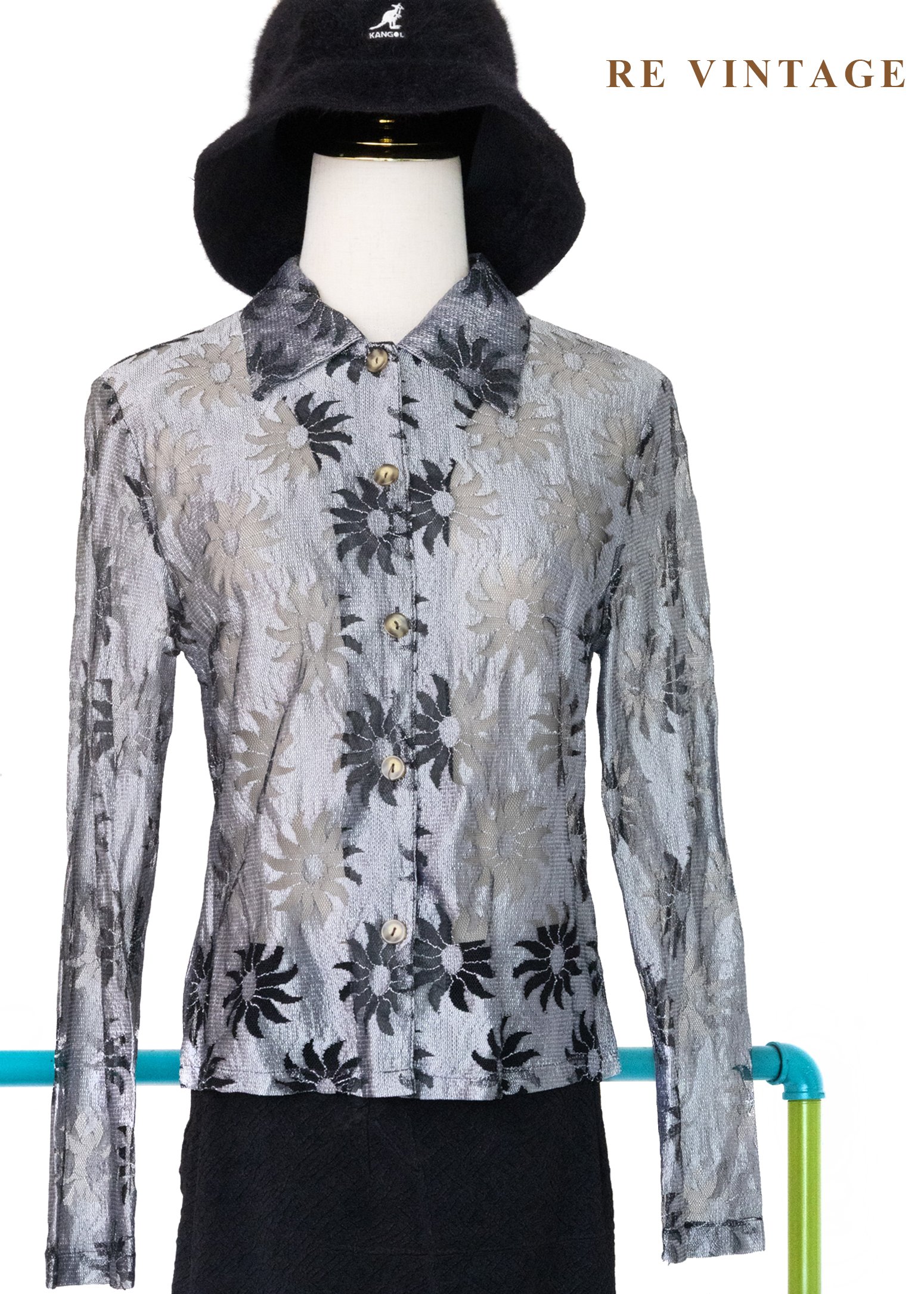 銀河系裡的溫室花朵透膚上衣