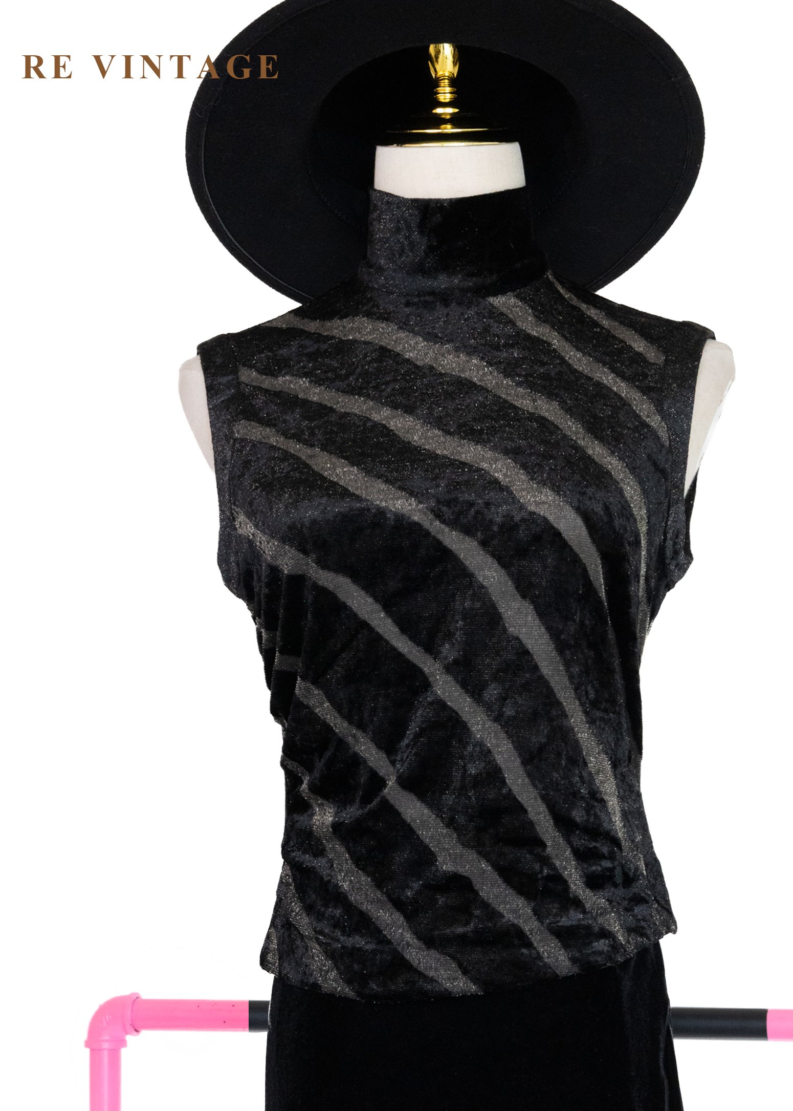 銀河星空絨布高領背心