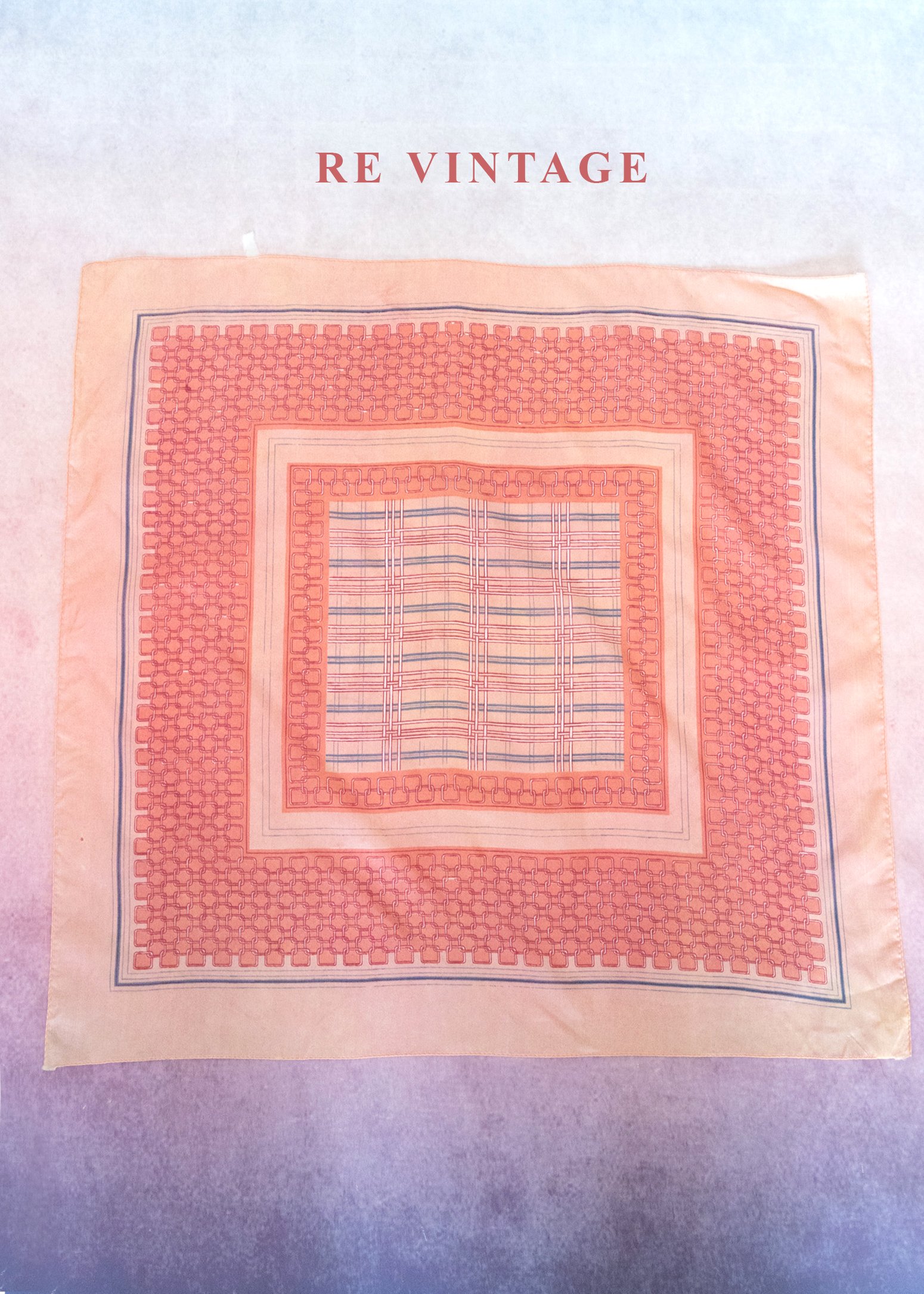 粉紅加州落日絲巾